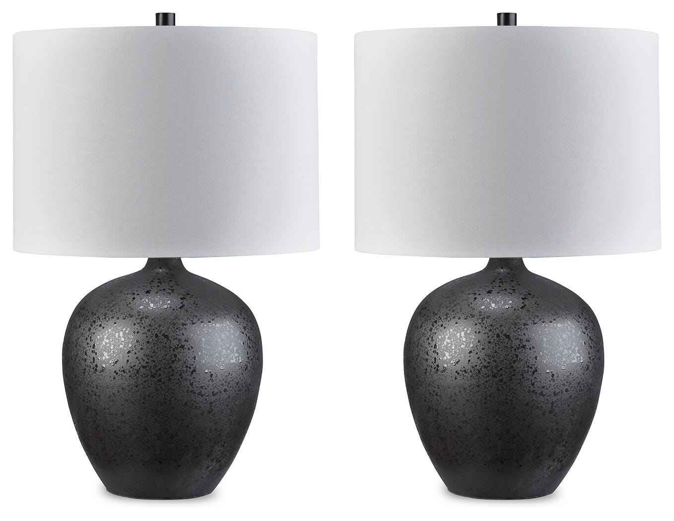 Ladstow 2-Piece Table Lamp Set in Black - Image 3