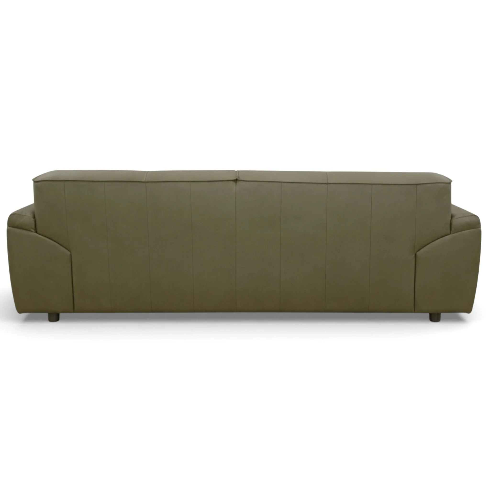 Laffey Olive Green Top Grain Leather Sofa - Image 8