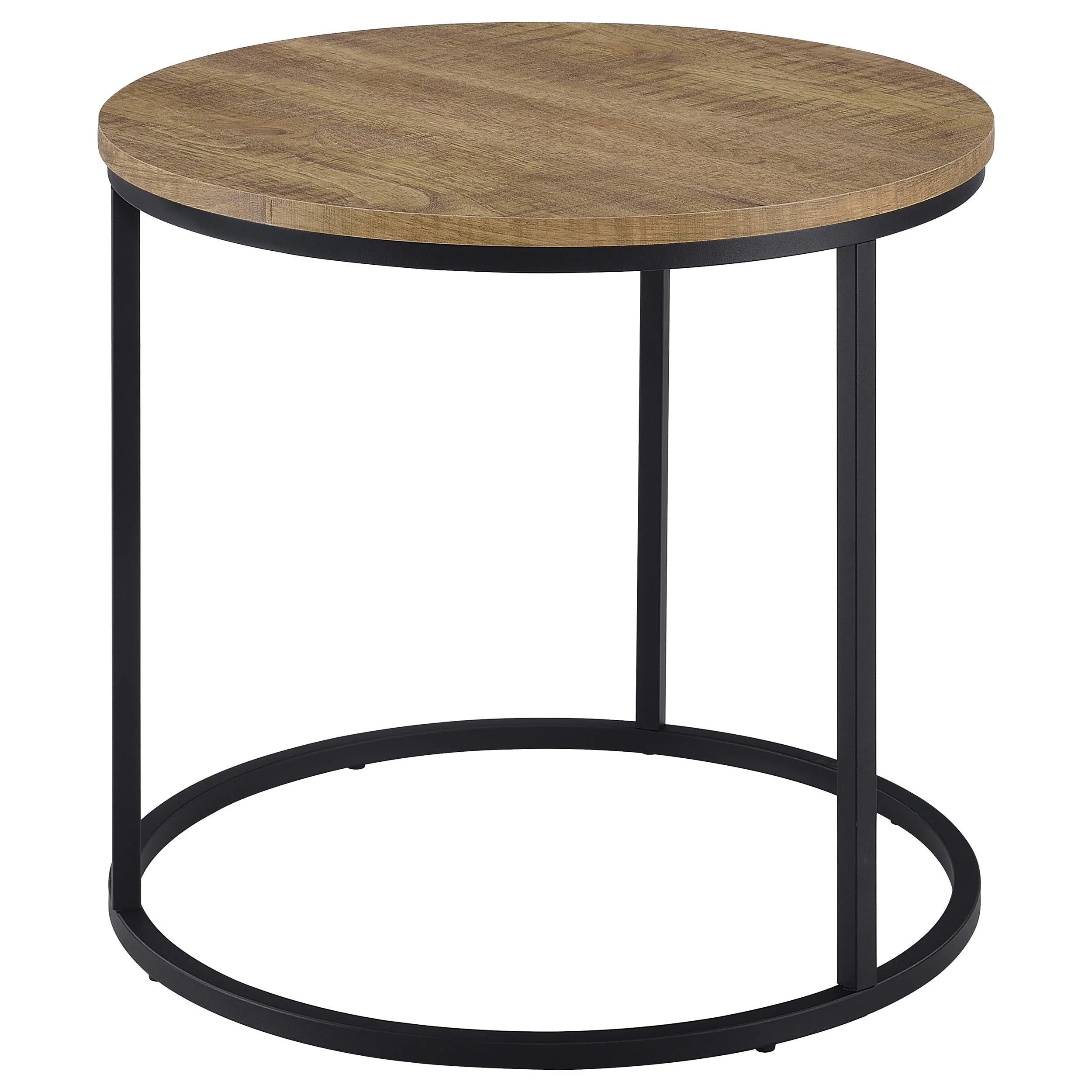Lainey Mango Round Occasional Side End Table - Image 4