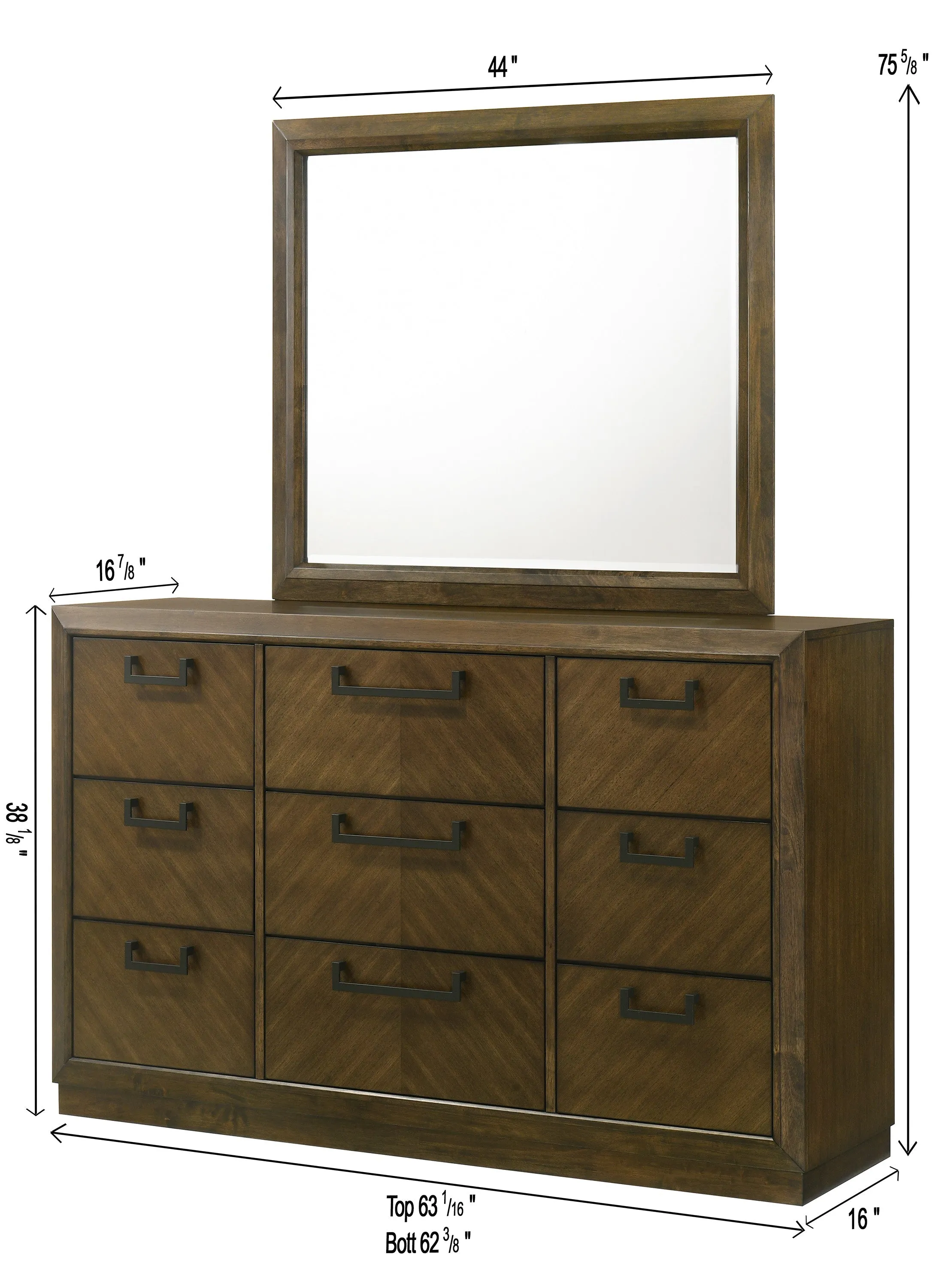 Lakecrest Brown Dresser - Image 4