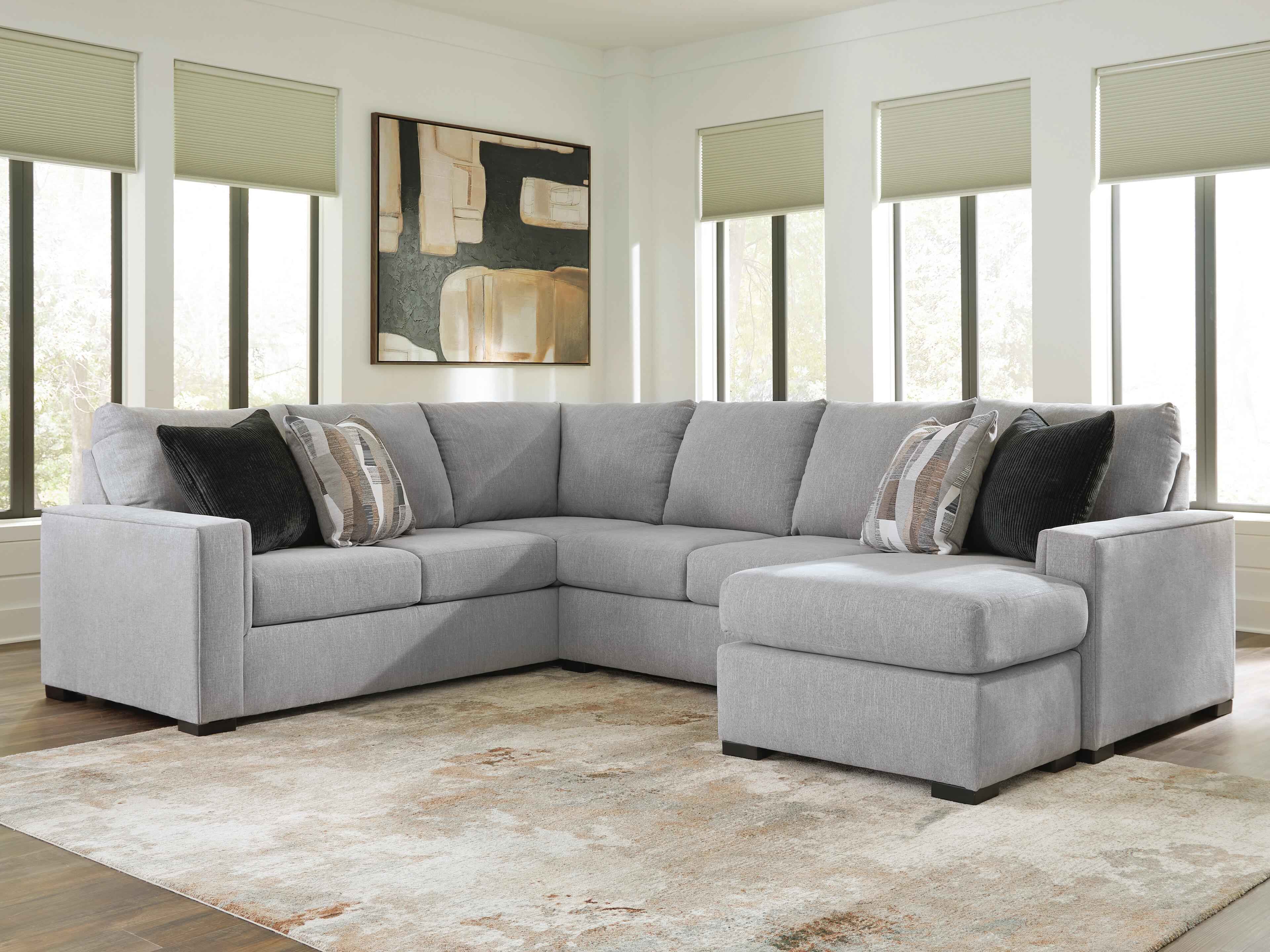 Lakepoint Nickel 2-Piece Sectional with RAF Chaise - Image 2