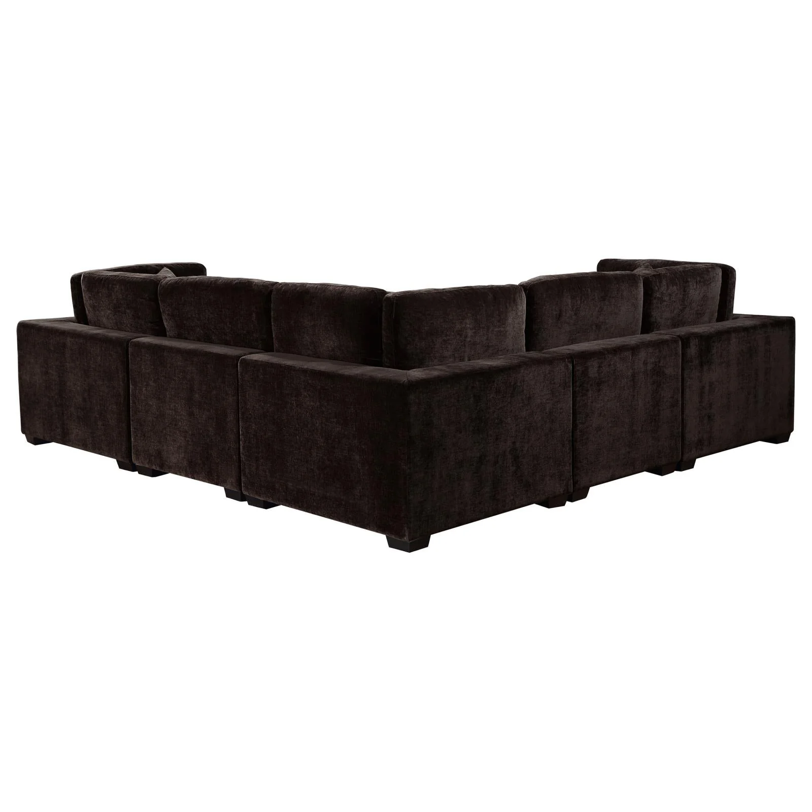 Lakeview Dark Chocolate 6-Piece Upholstered Modular Sectional Sofa - Image 4