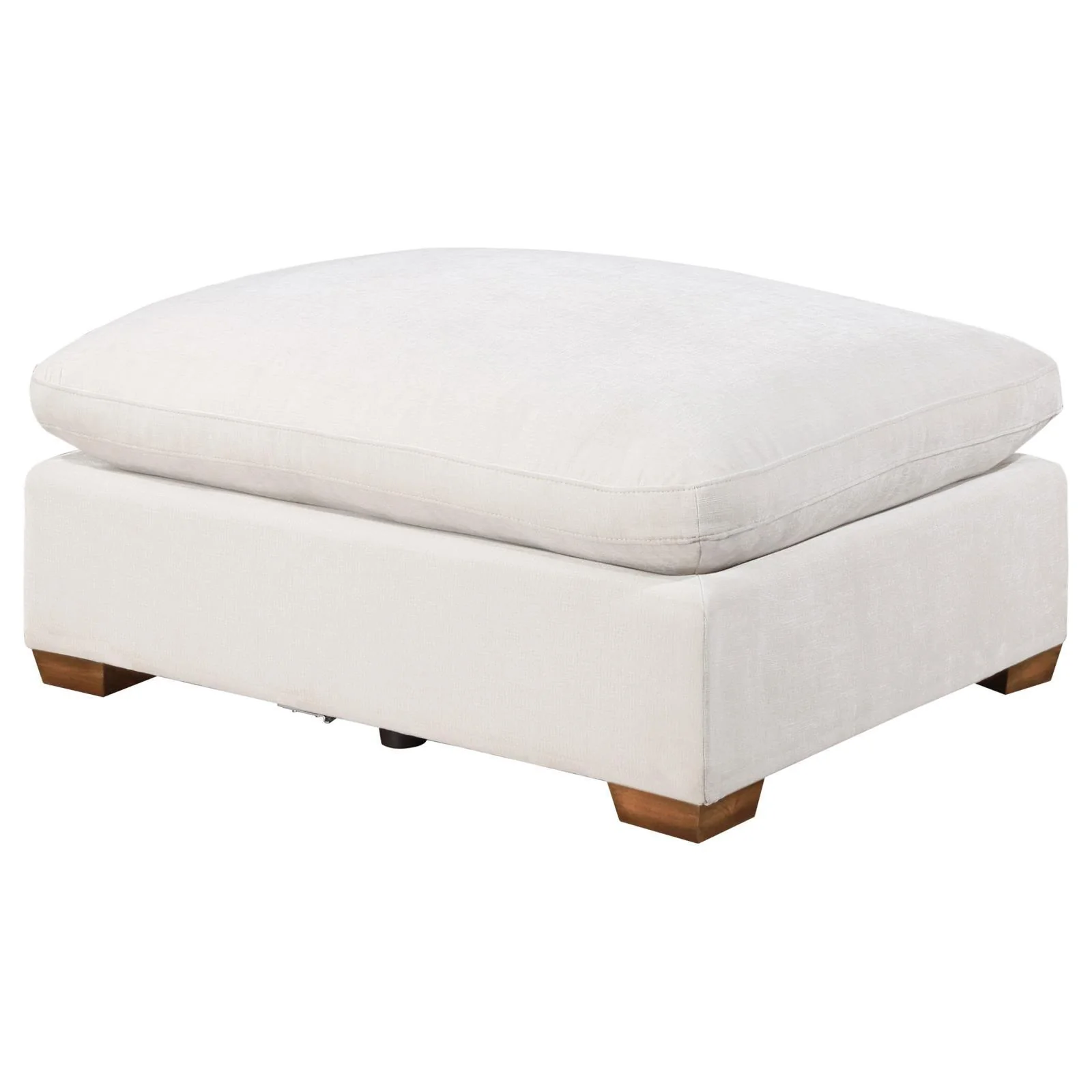 Lakeview Ivory Upholstered Ottoman
