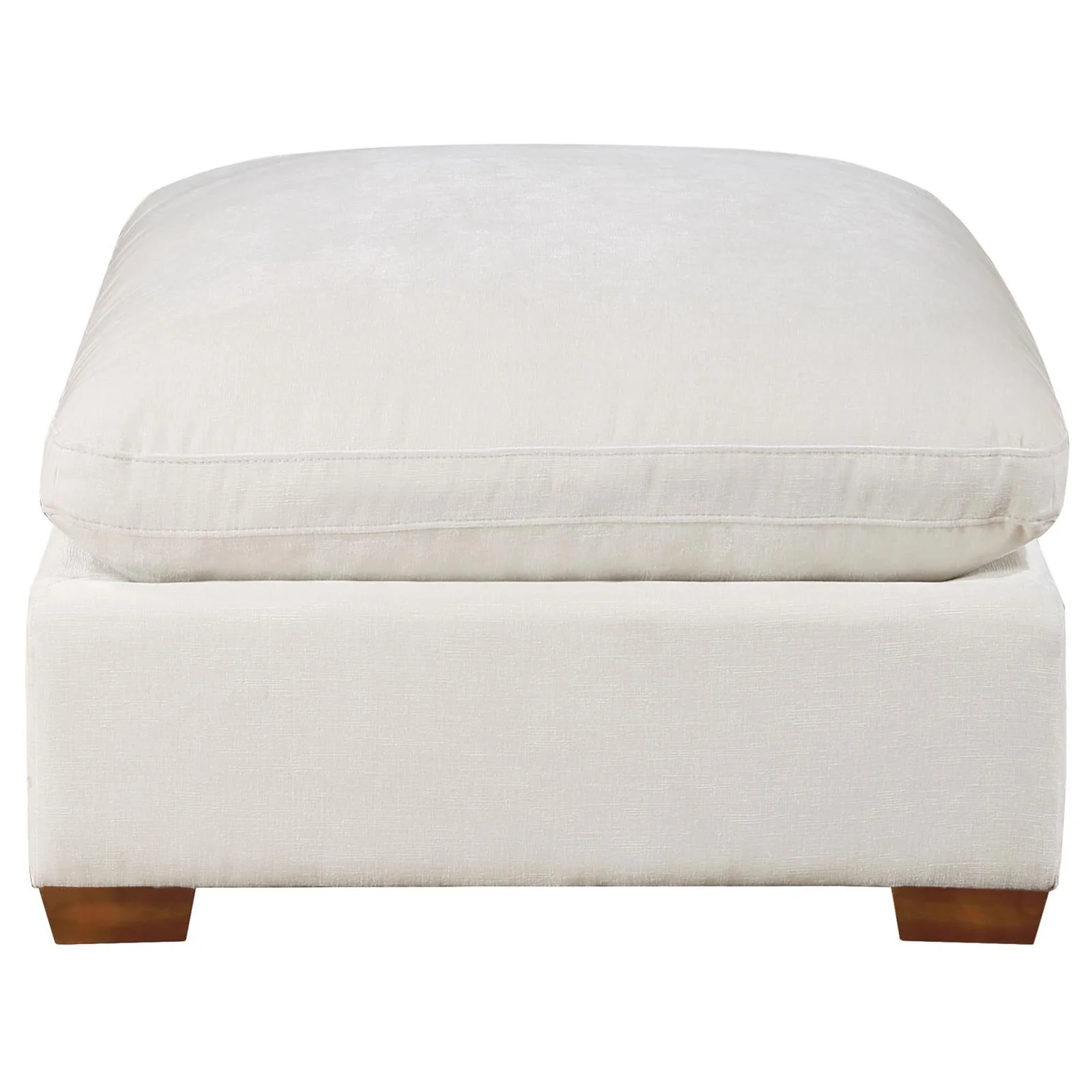 Lakeview Ivory Upholstered Ottoman - Image 3