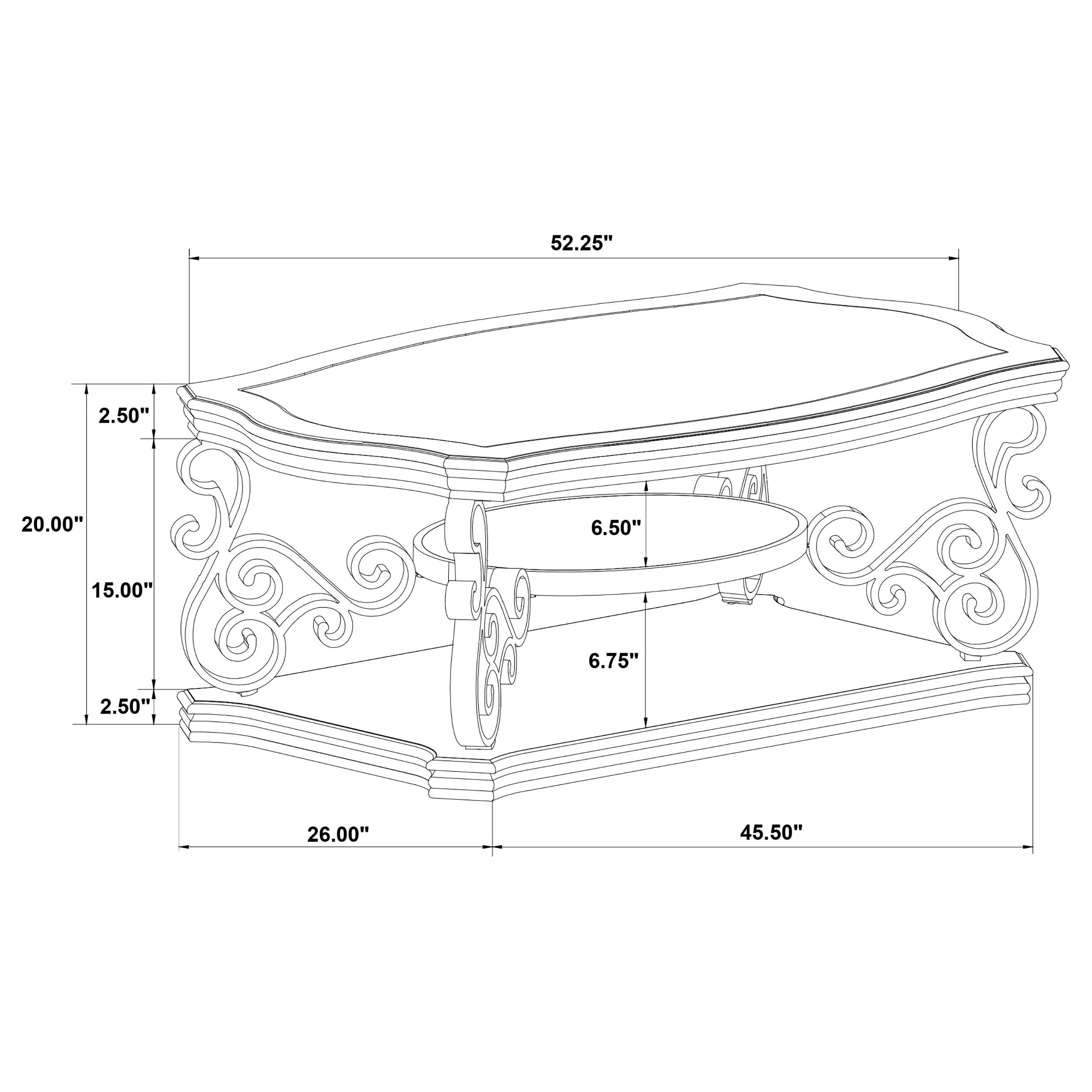 Laney Dark Merlot 2-Piece Glass Top Coffee and End Table Set - Image 11