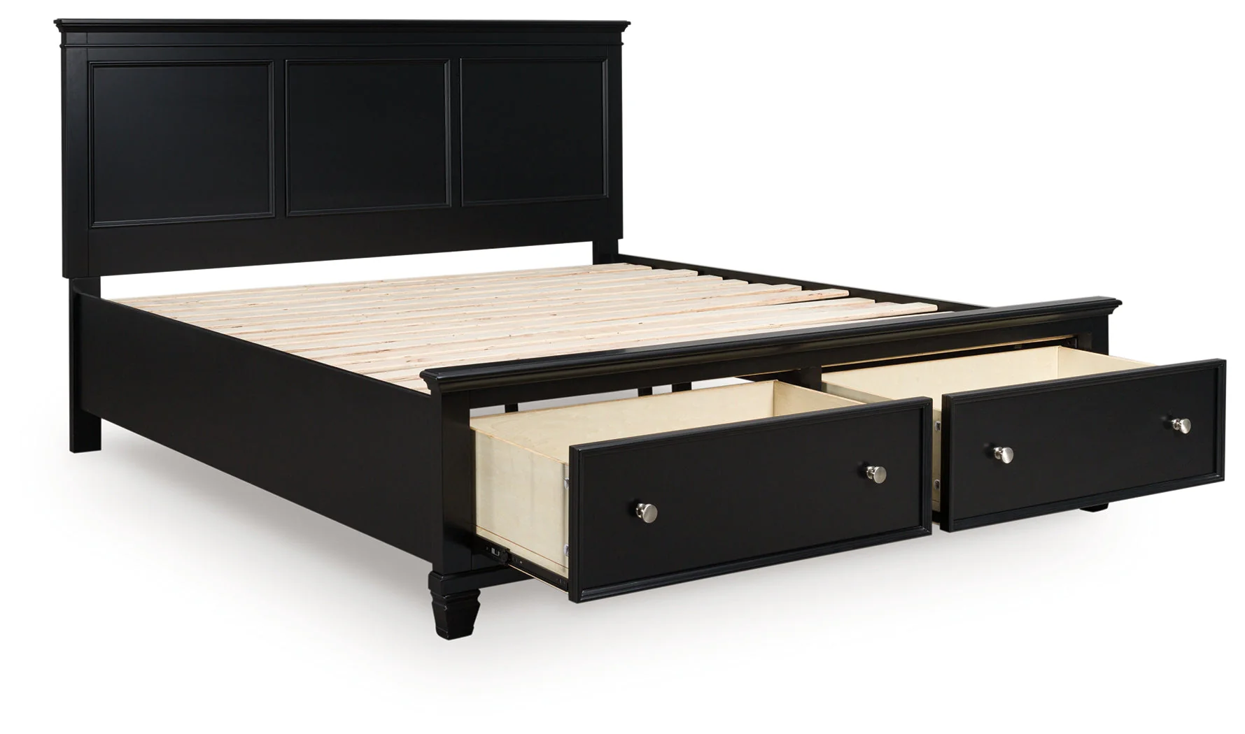 Lanolee Black California King Panel Storage Bed - Image 3