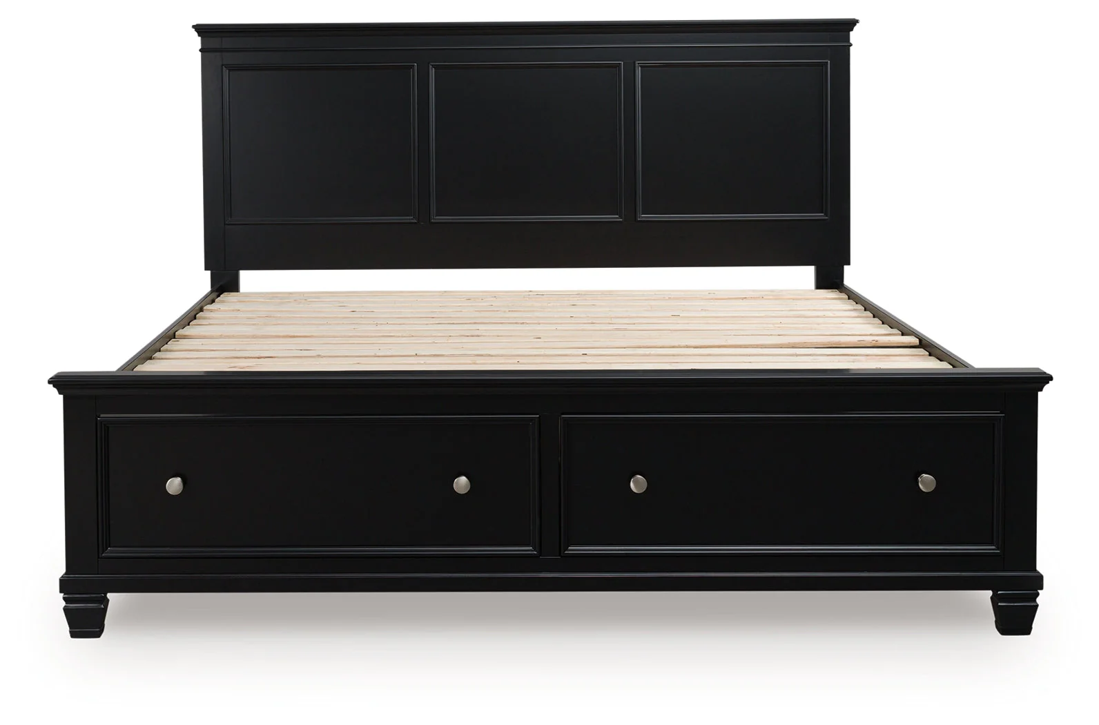 Lanolee Black King Panel Storage Bed - Image 3
