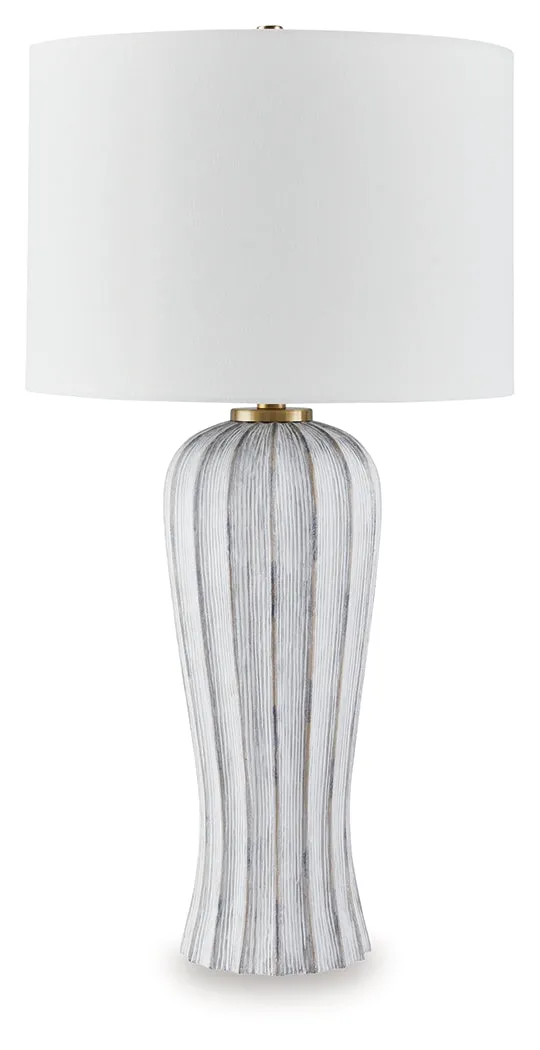 Lanwell Antique Gray Table Lamp - Image 2