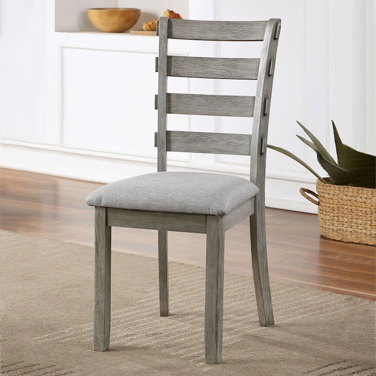 Laquila Gray Side Chair, Set of 2