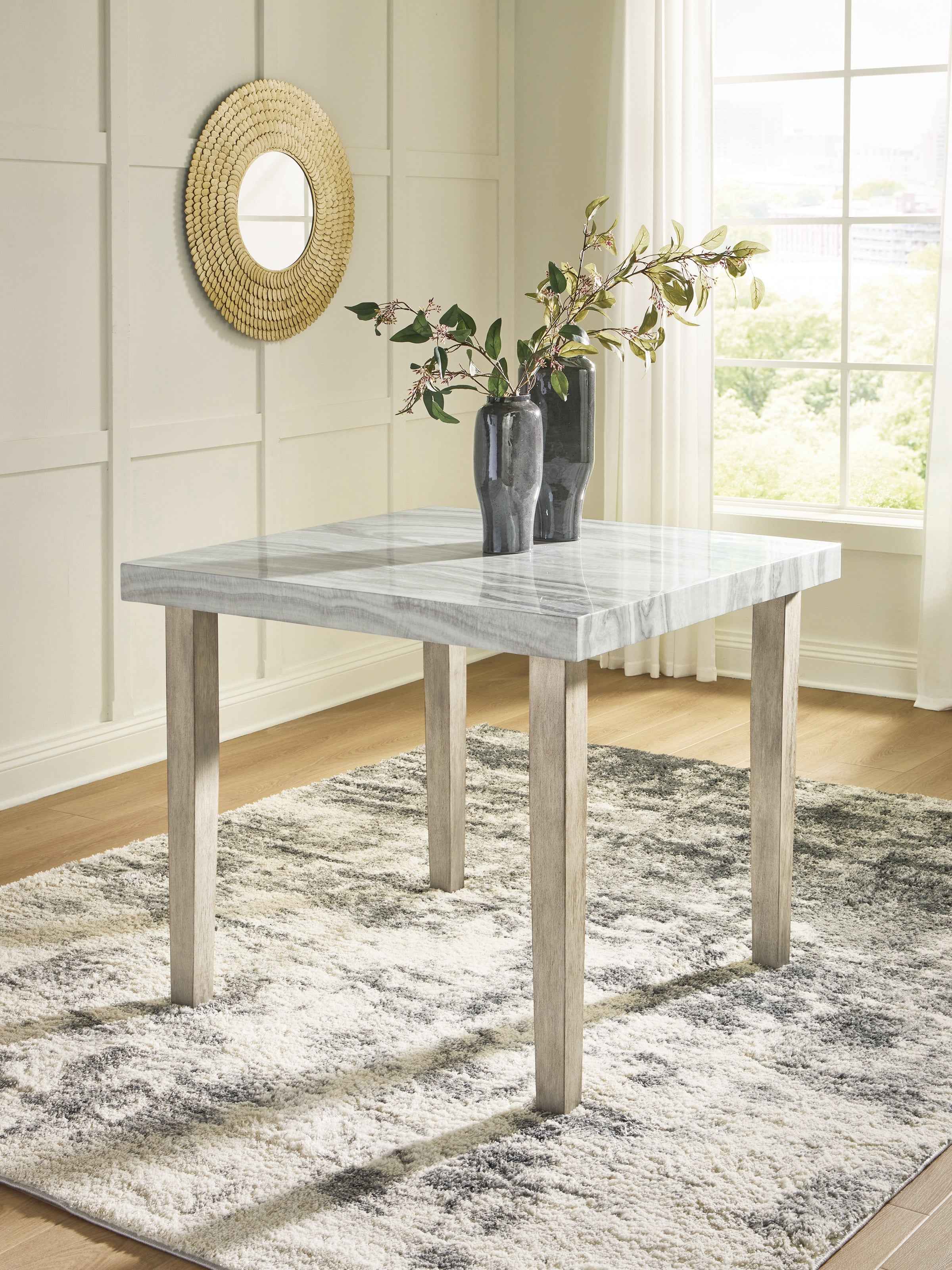 Larawyn Bisque Counter Height Dining Table