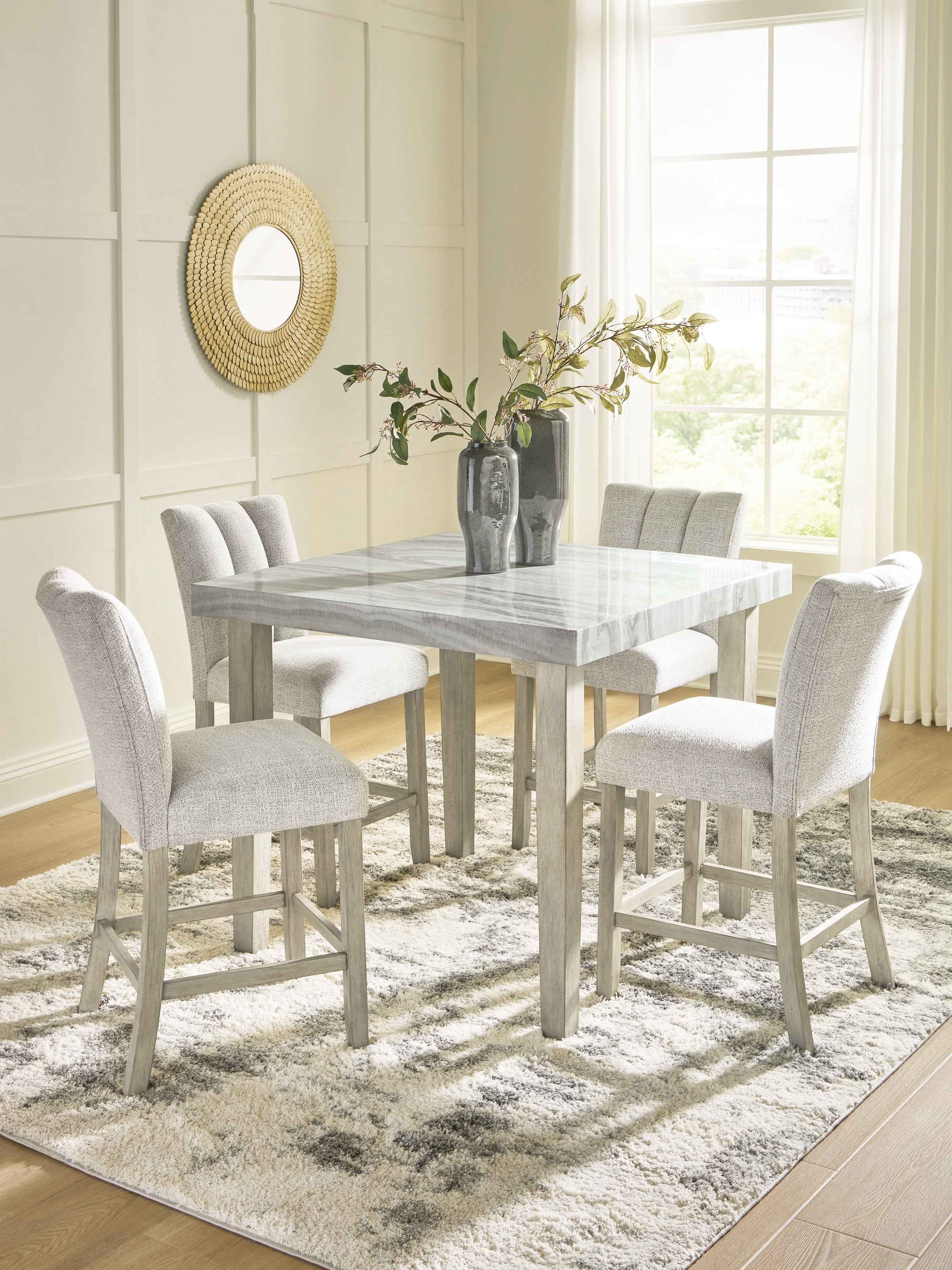 Larawyn Bisque Counter Height Set