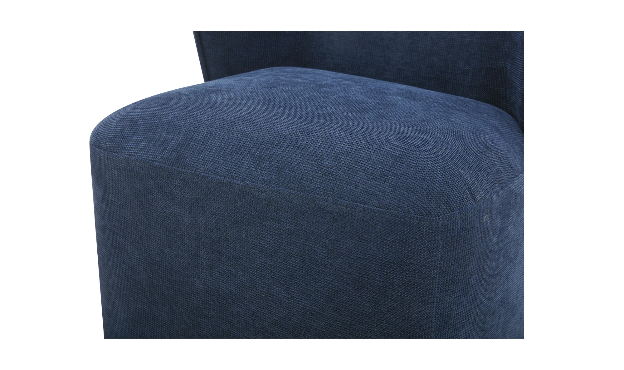 Larson Rolling Dining Chair Navy Blue - Image 7