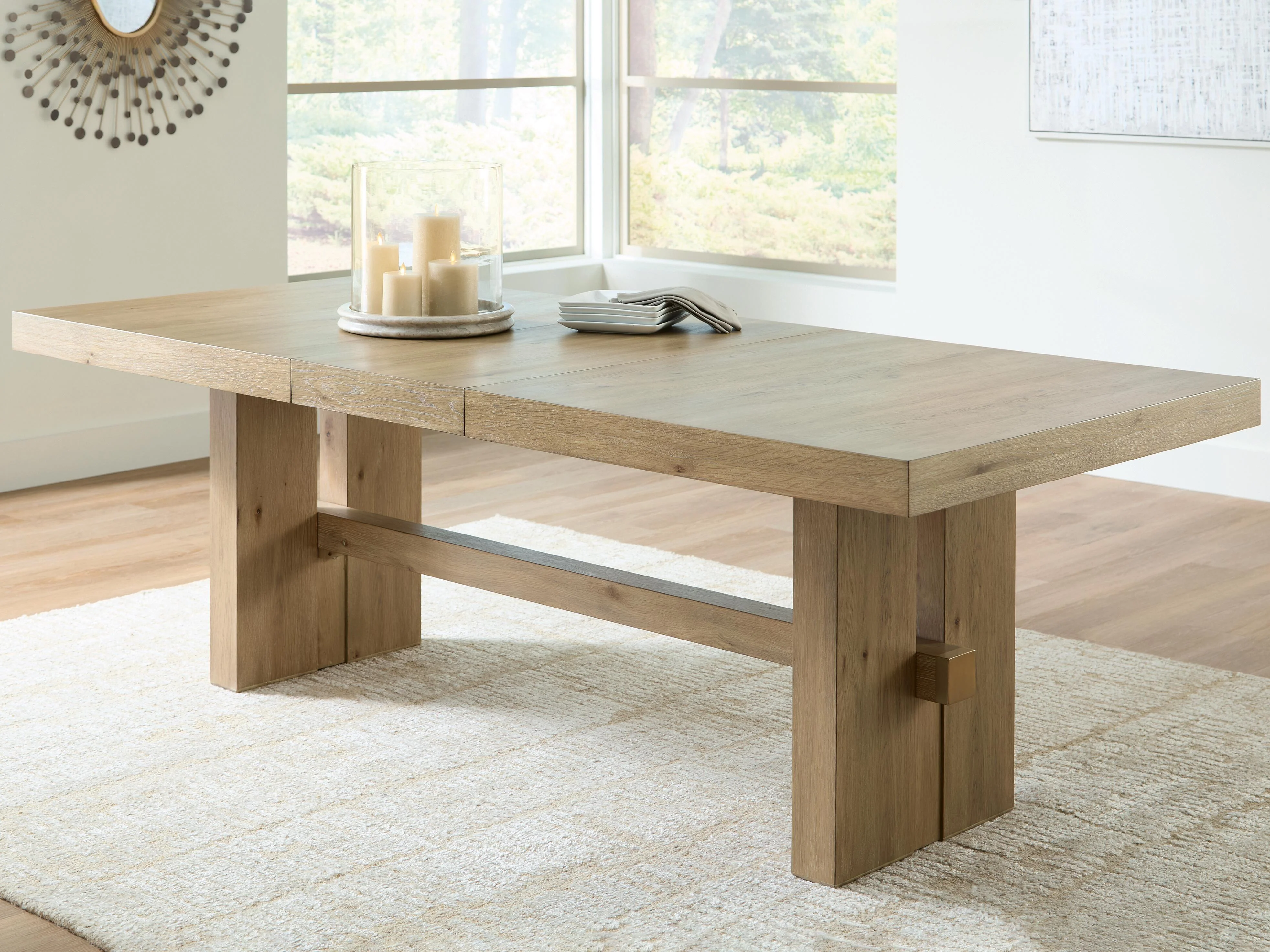 Lasinger Light Brown Extendable Dining Room Set - Image 7
