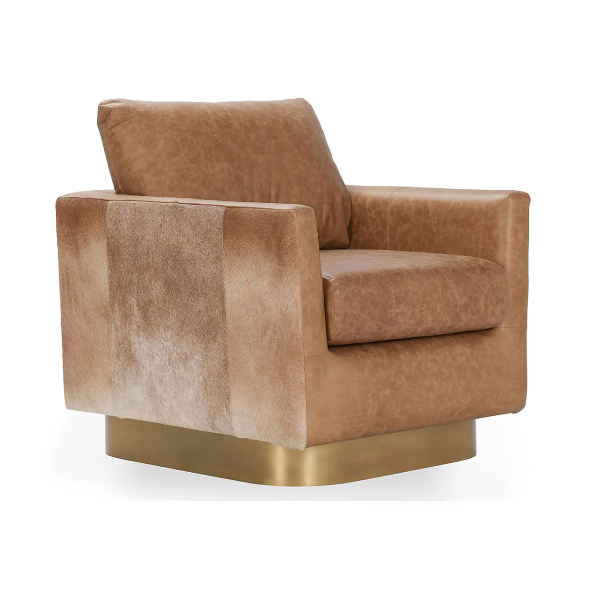Lathe Accent Chair - Sedona Brown