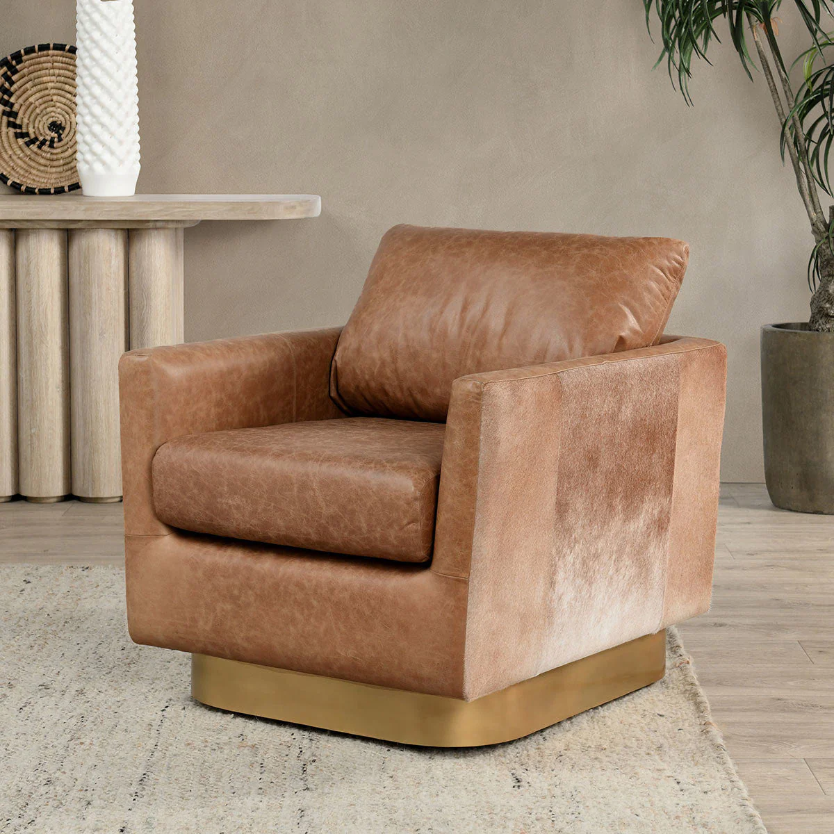 Lathe Accent Chair - Sedona Brown - Image 5