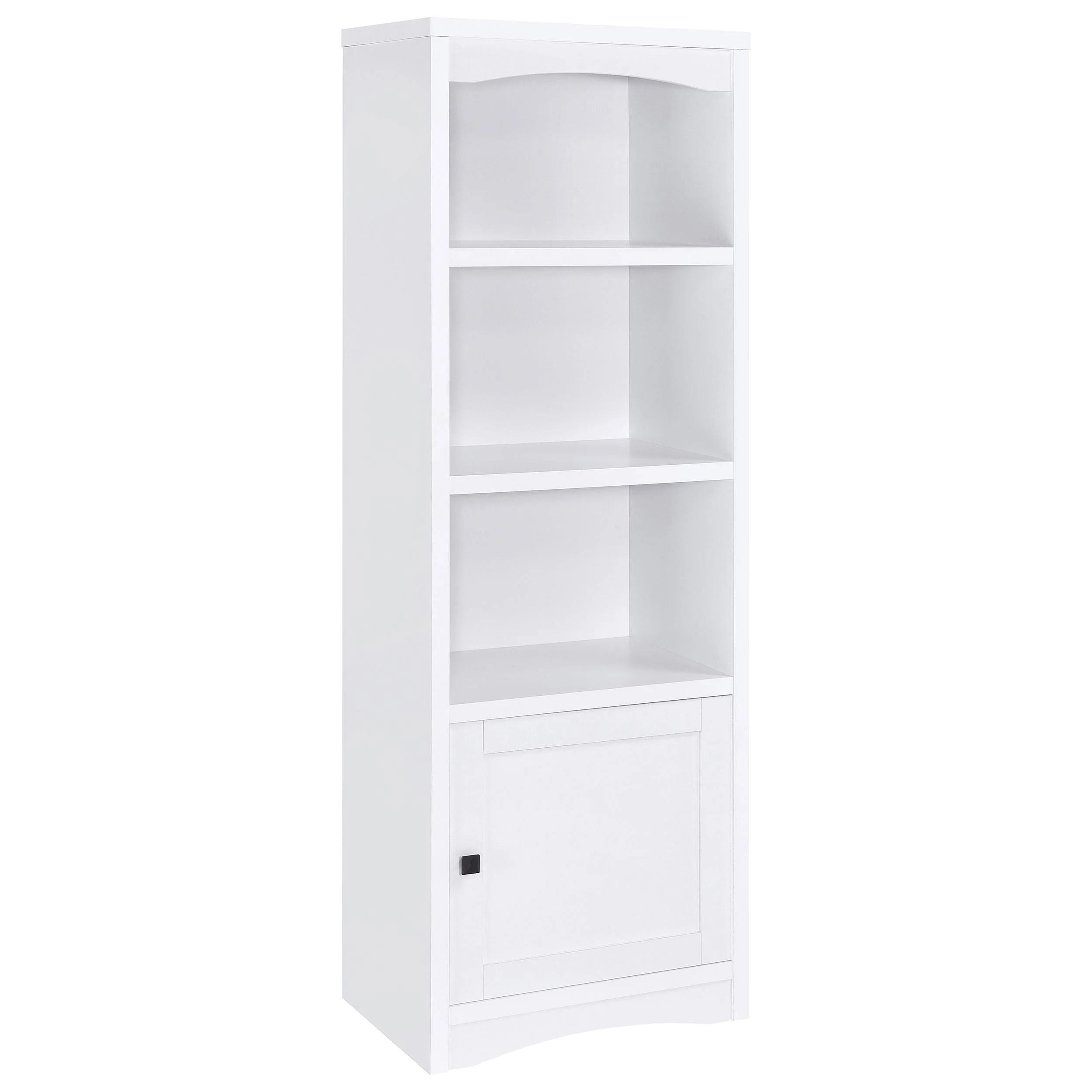 Laughlin White 3-shelf Engineered Wood Media Tower - Image 2