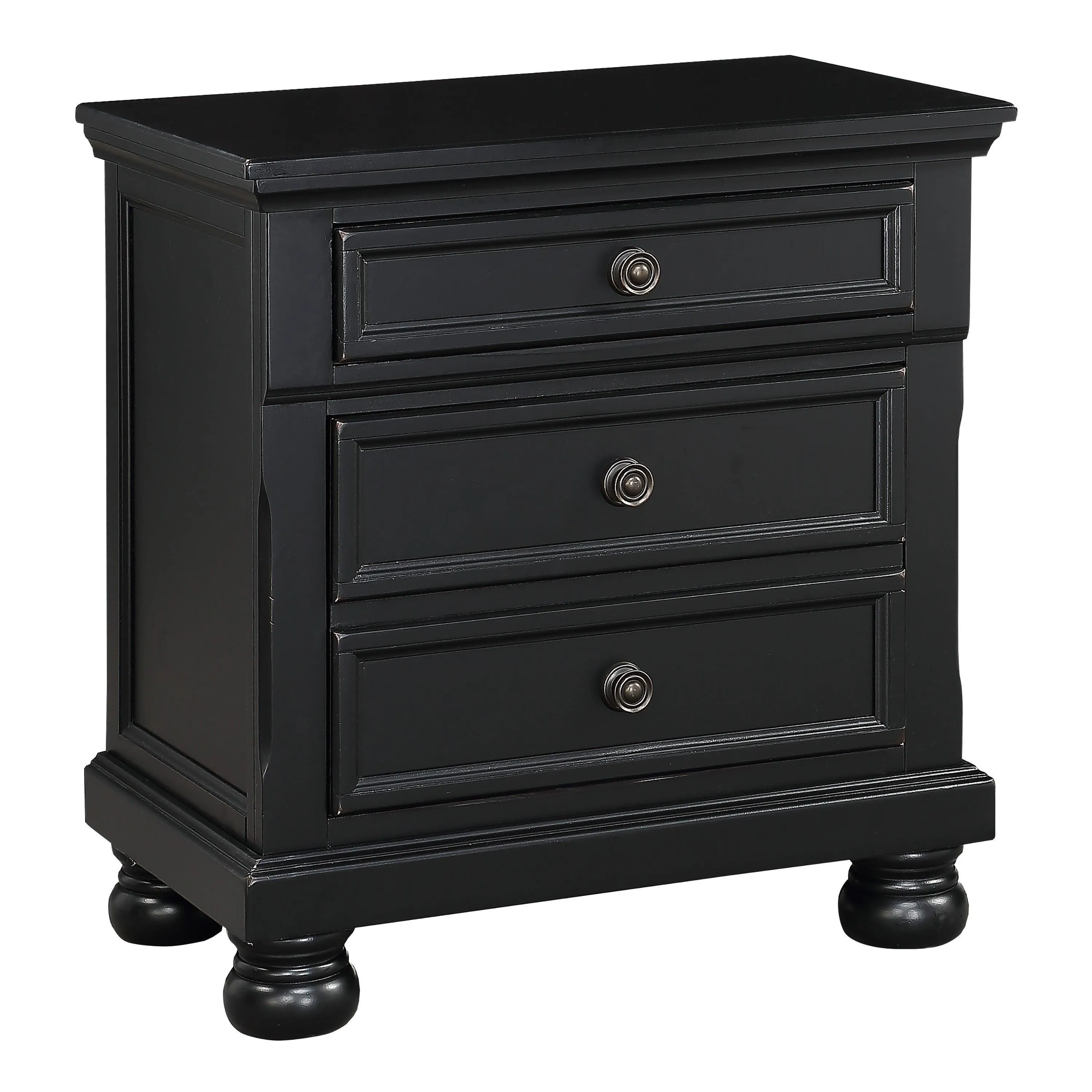 Laurelin Black Sleigh Storage Platform Bedroom Set - Image 5