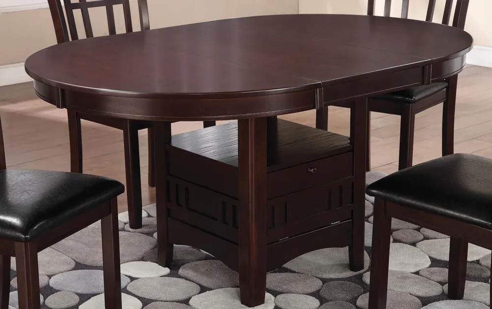 Lavon Espresso Dining Table with Storage - Image 2
