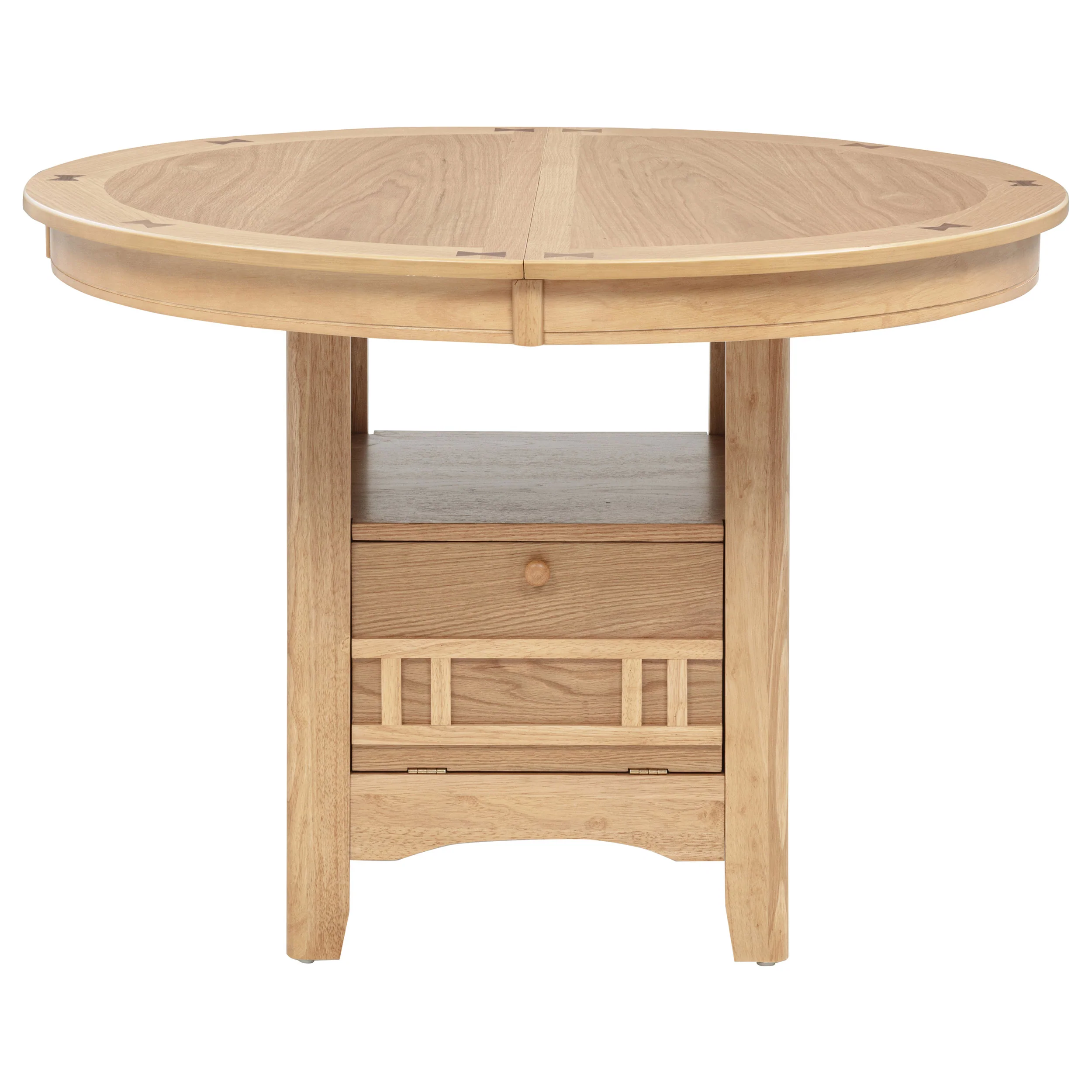 Lavon Light Oak Oval 60-inch Wood Extension Leaf Dining Table - Image 6