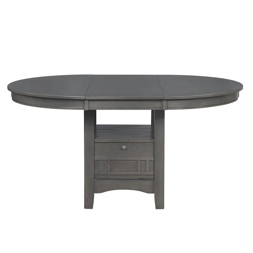 Lavon Medium Gray Dining Table with Storage - Image 2