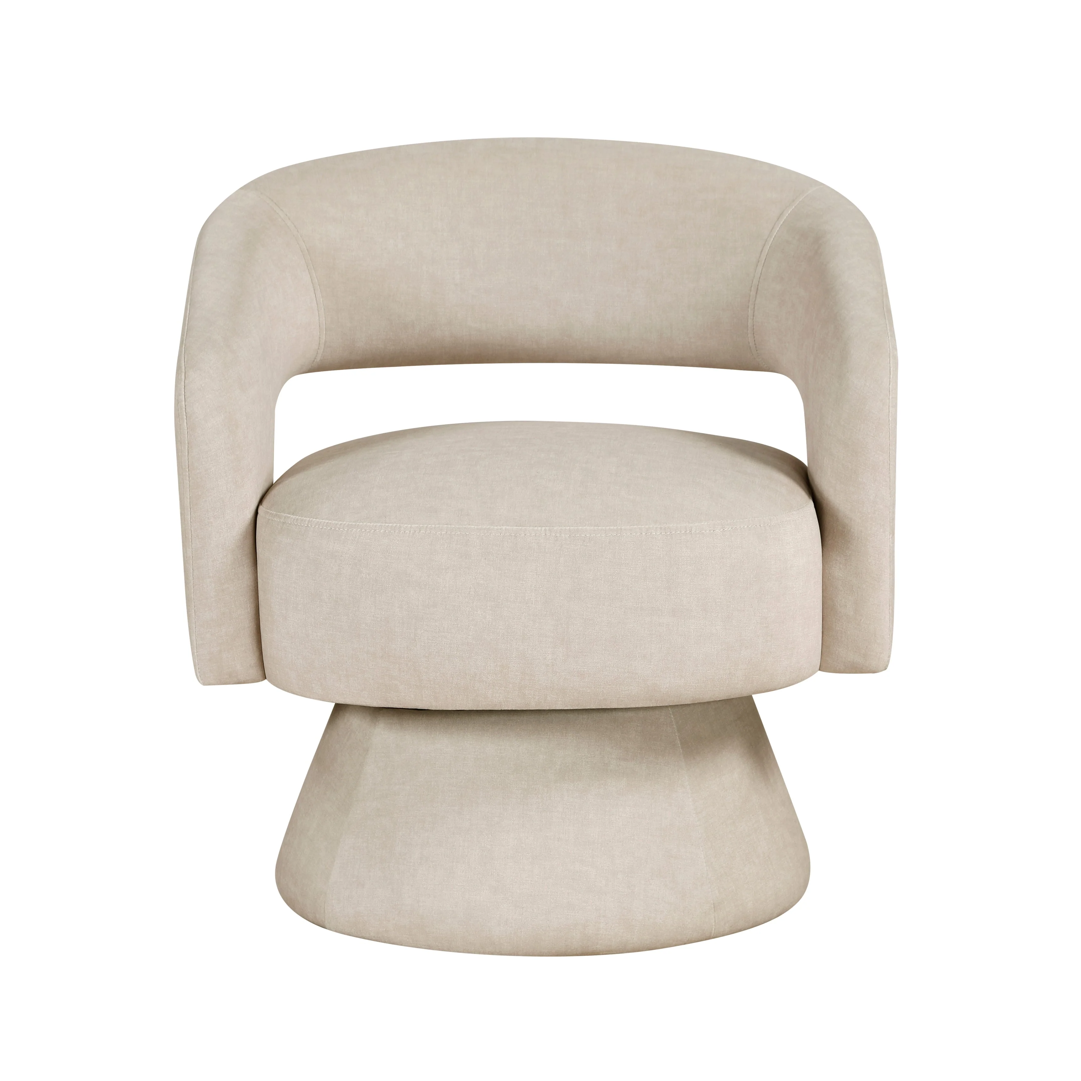 Lavon Taupe Swivel Chair - Image 2
