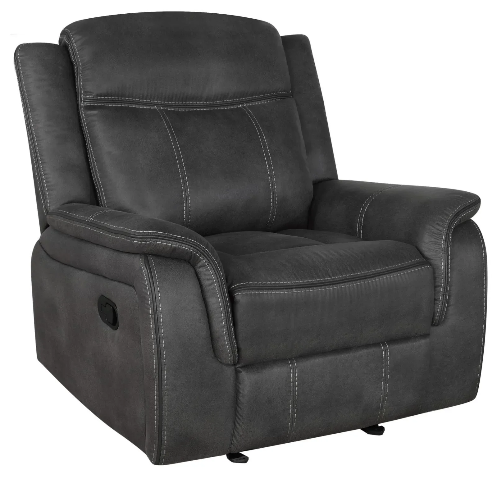 Lawrence Upholstered Tufted Back Glider Recliner - Image 3