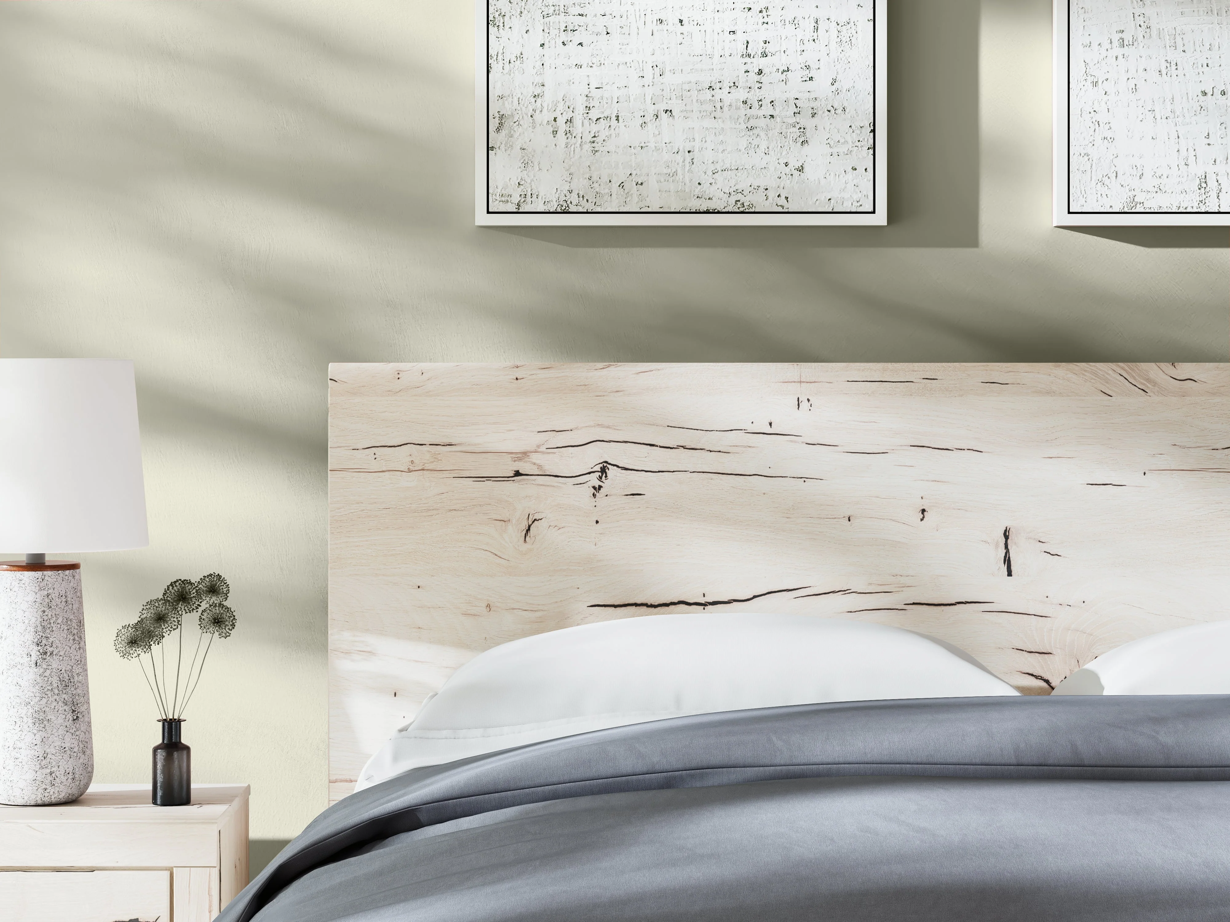 Lawroy Light Natural Panel Bedroom Set - Image 9