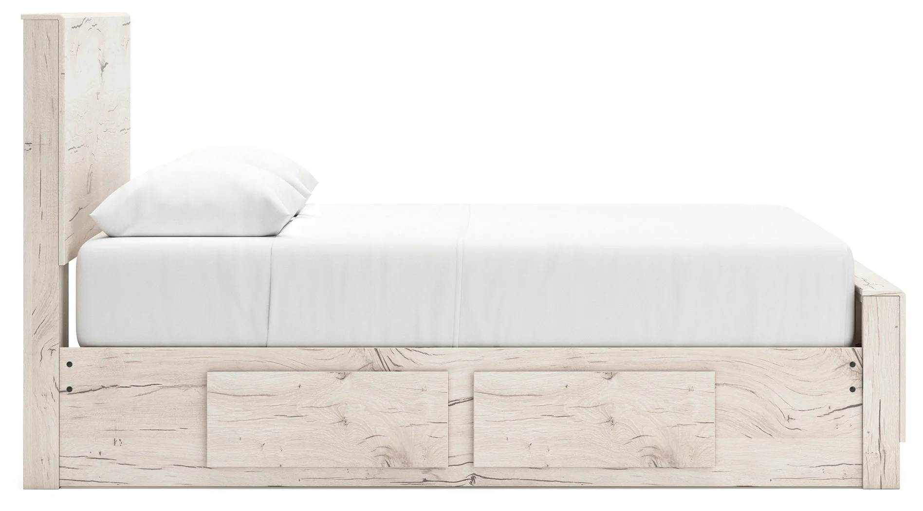 Lawroy Light Natural Queen Storage Platform Bed with 4 Drawers - Image 6