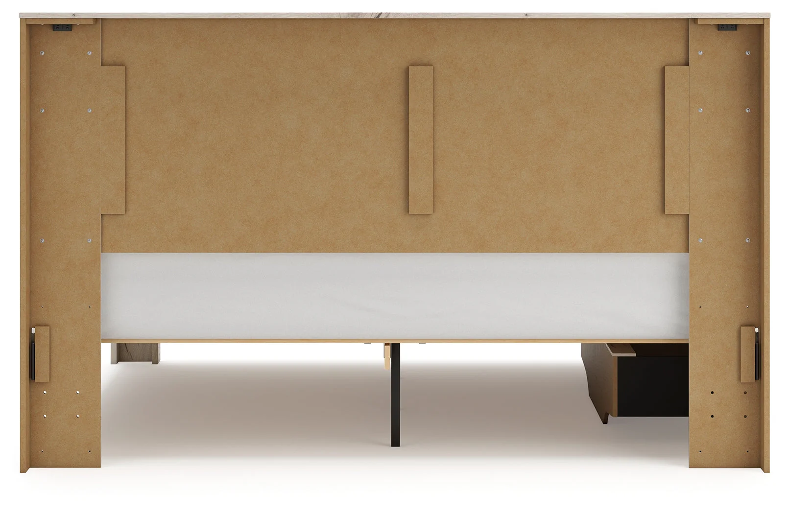 Lawroy Light Natural Storage Panel Bedroom Set with 2 One-Side Drawers - Image 8