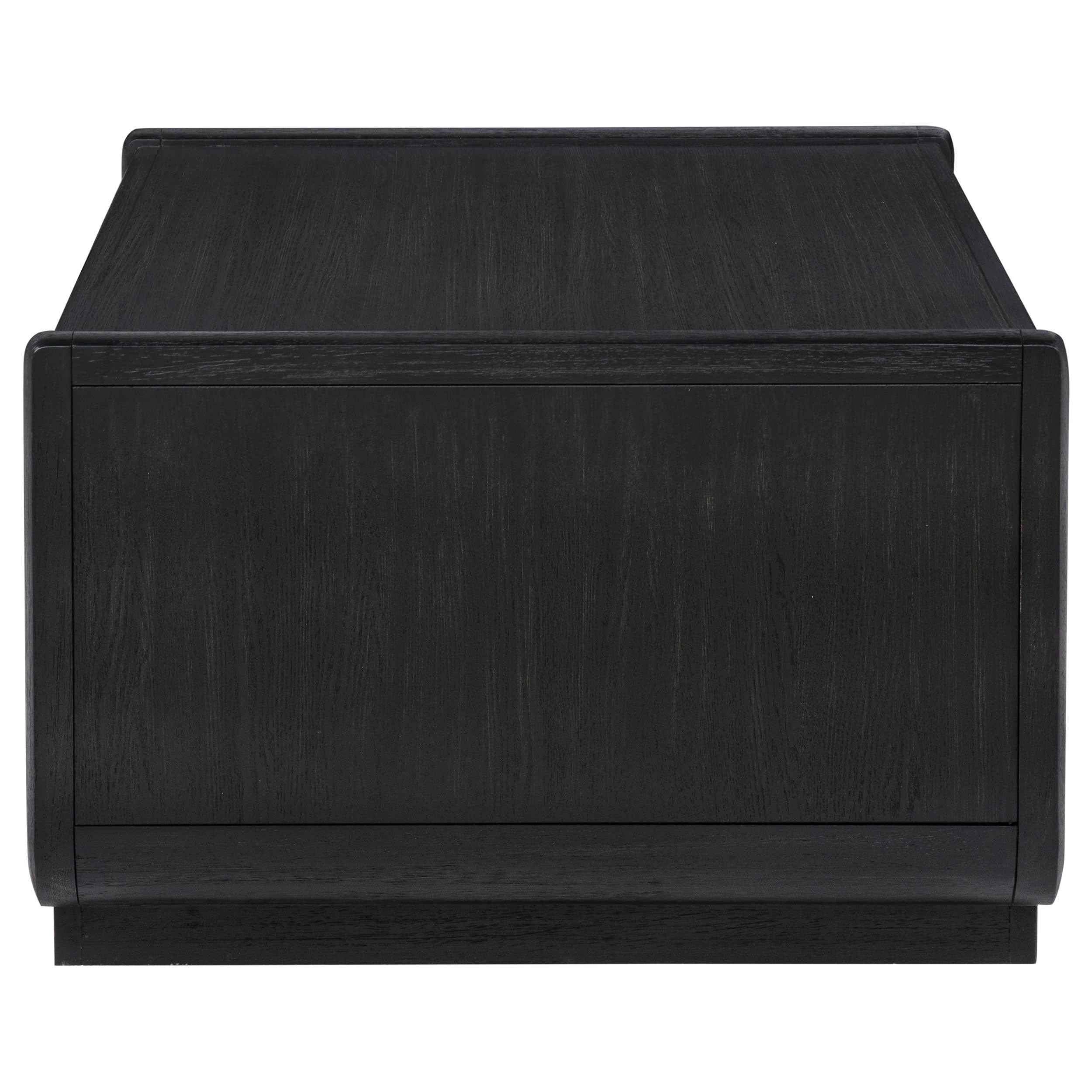 Leandro Burnished Black 2-drawer Wood Cocktail Coffee Table - Image 6