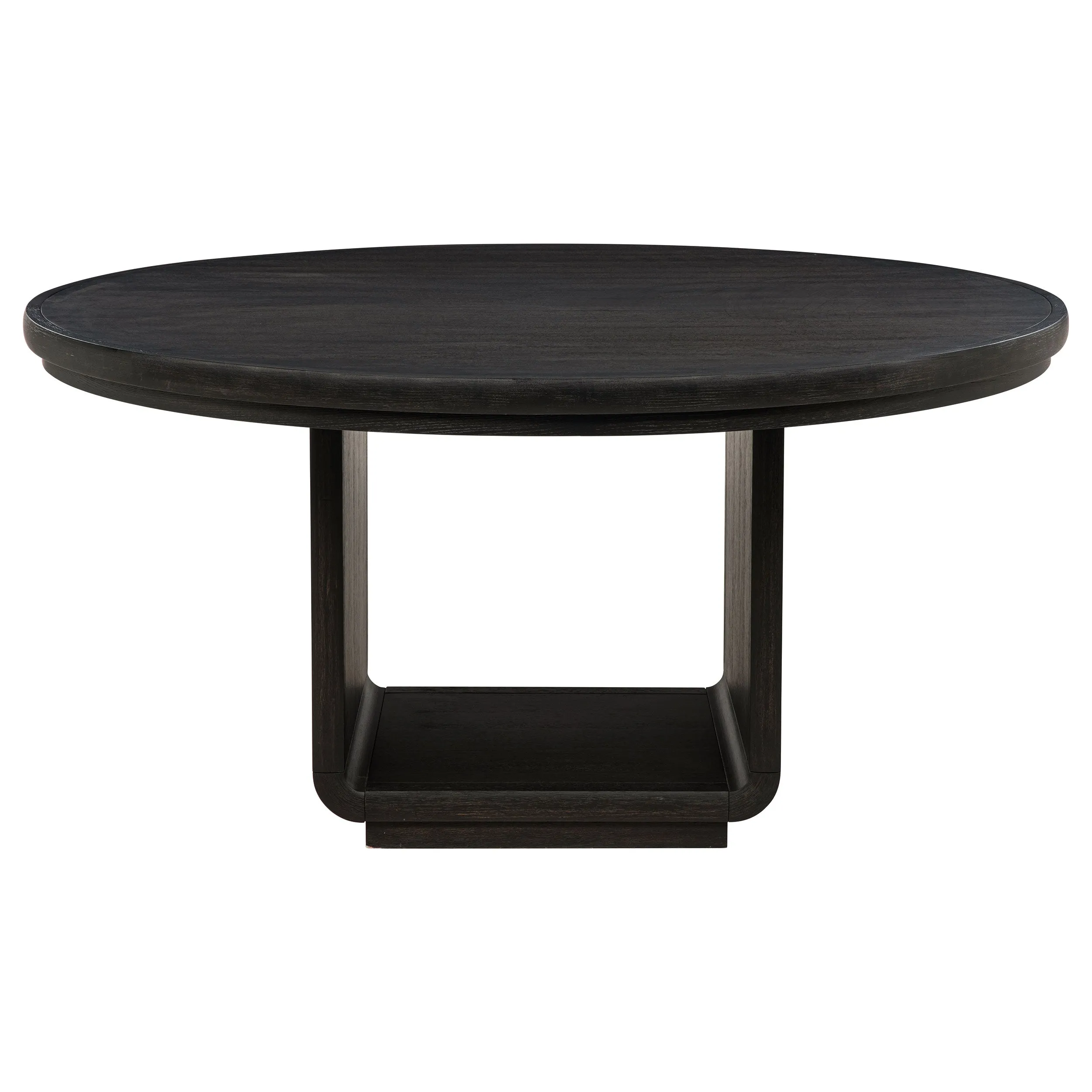Leandro Burnished Black 60-inch Round Dining Table - Image 2