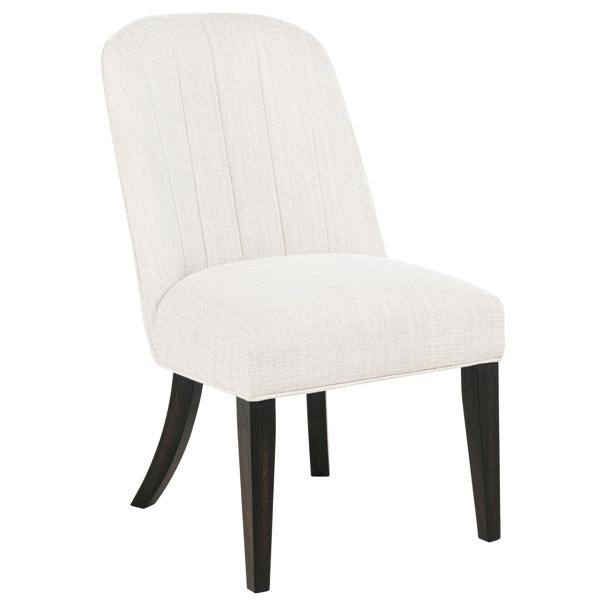 Leandro Cream/Burnished Black Upholstered Dining Side Chair (Set of 2) - Image 2