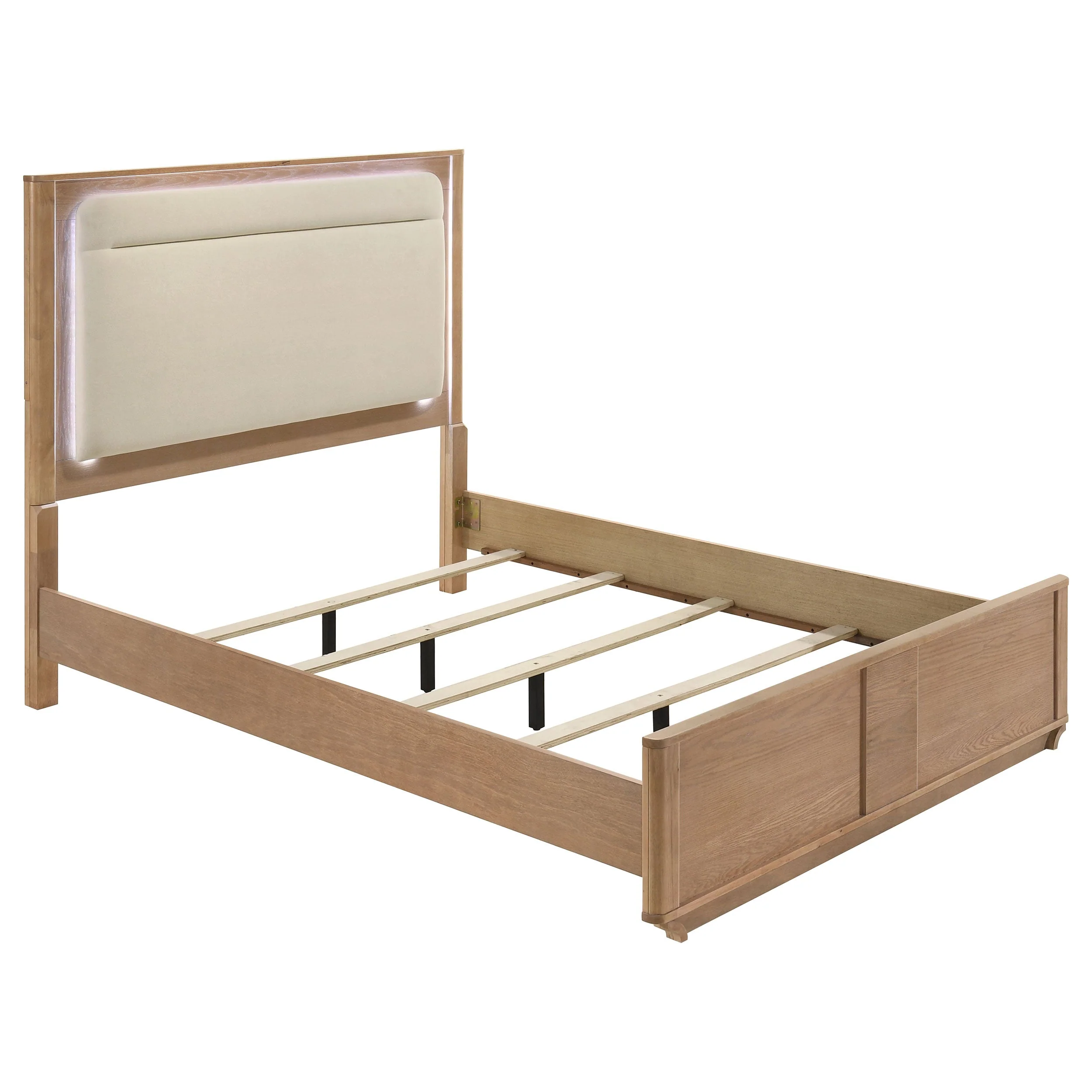 Leanne Light Oak 4-piece Queen Bedroom Set - Image 2
