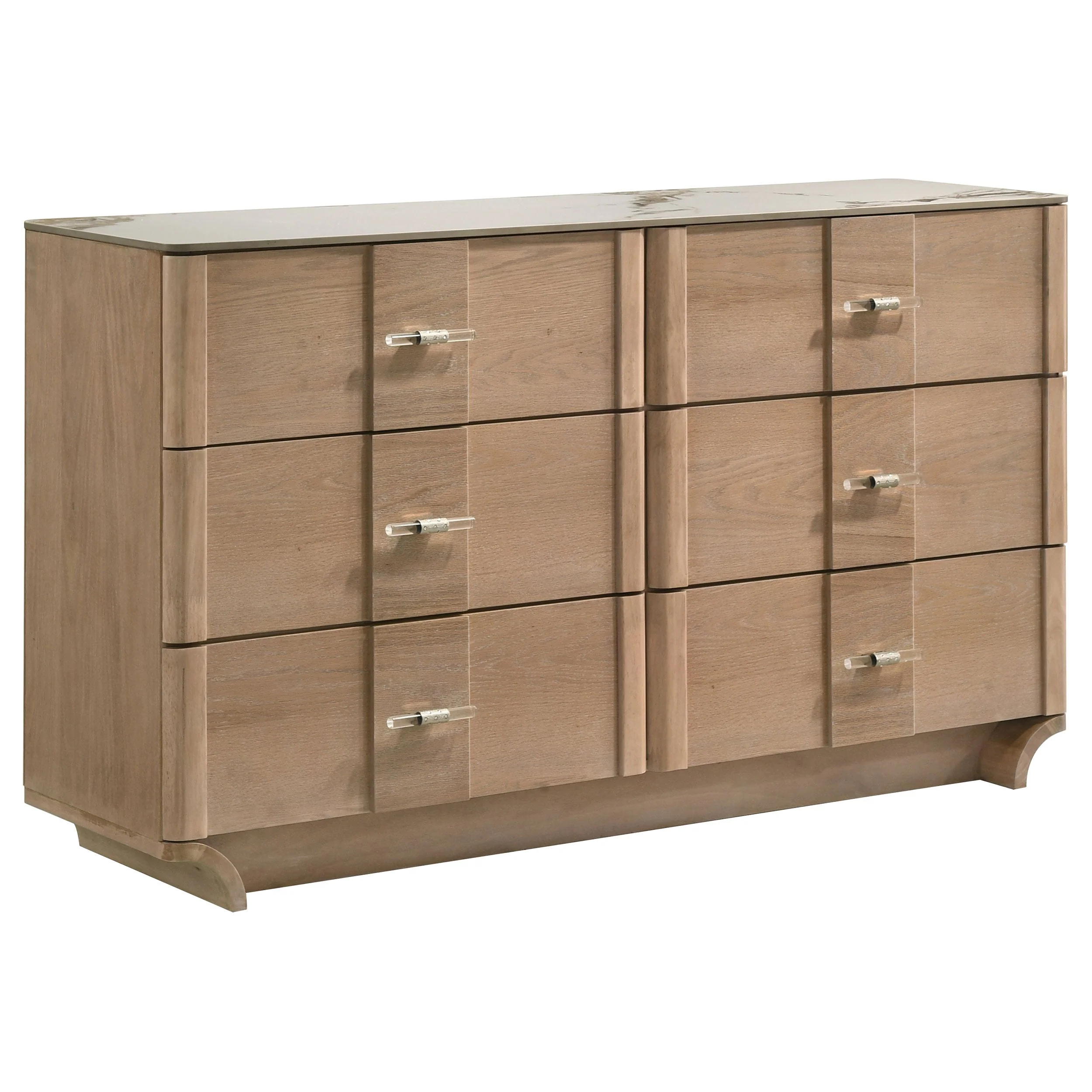 Leanne Light Oak 5-piece Queen Bedroom Set - Image 6