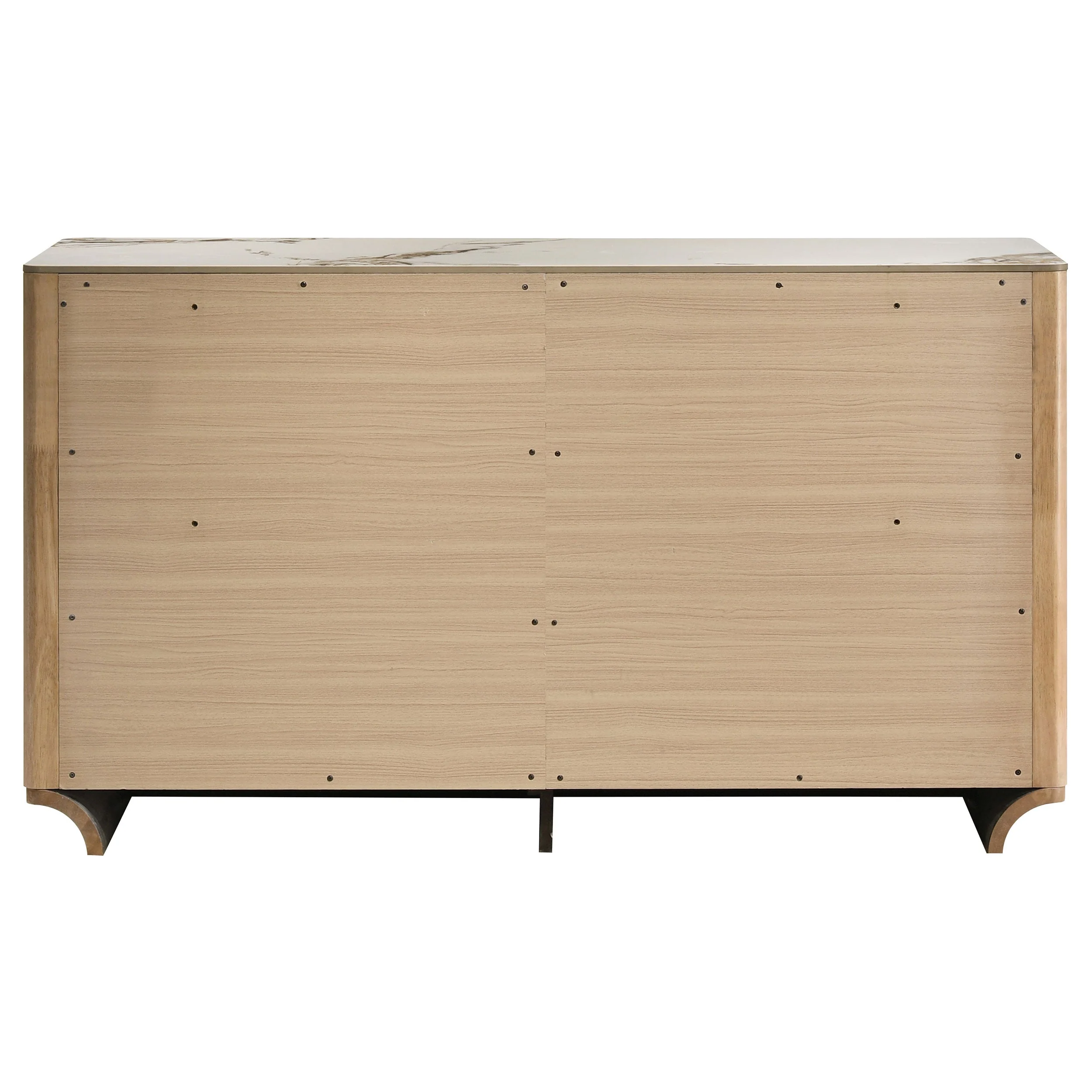 Leanne Light Oak 6-drawer Sinter Stone Top Dresser Cabinet - Image 6
