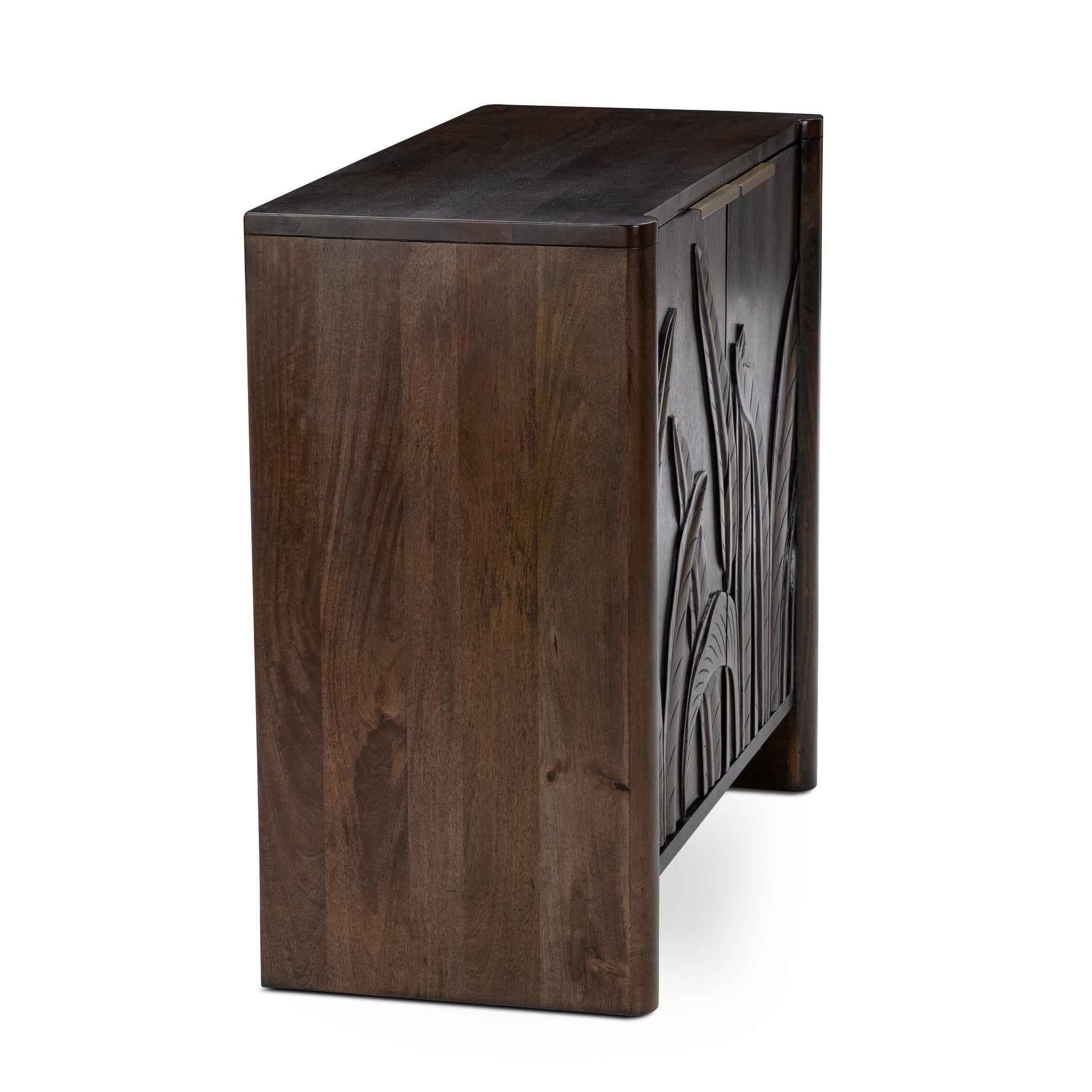 Ledro 2 Door Cabinet - Dark Brown - Image 3