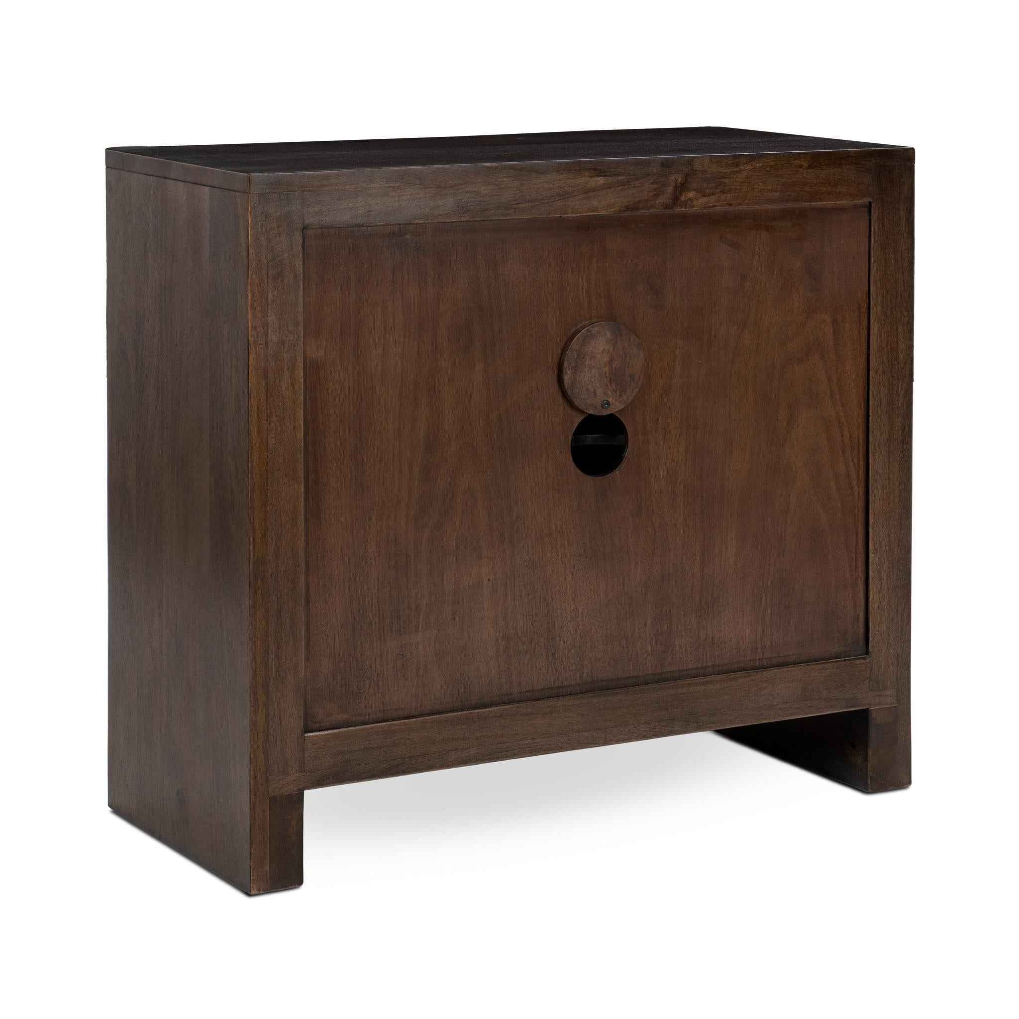 Ledro 2 Door Cabinet - Dark Brown - Image 4