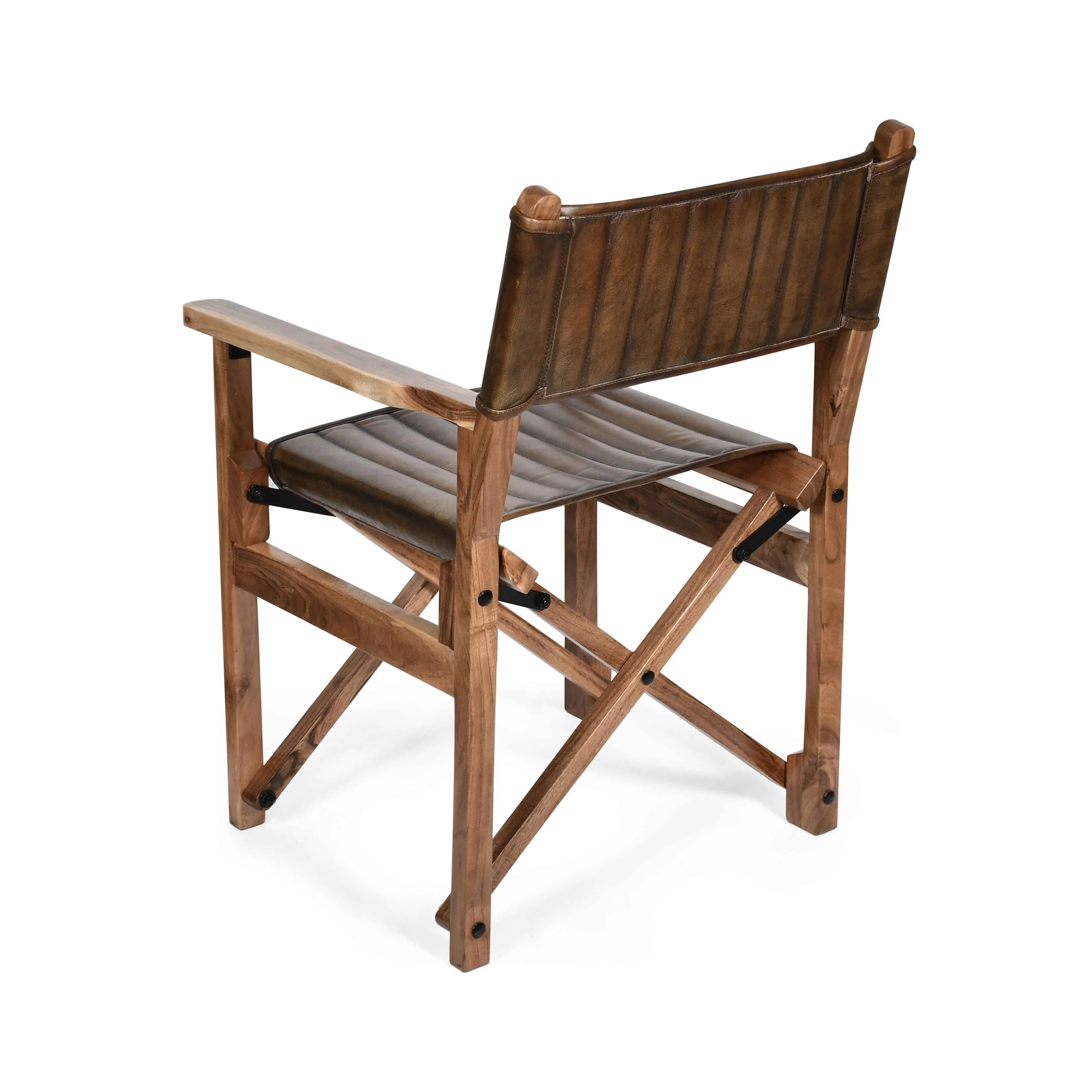 Leeds 23" Folding Dining Chair in Antique Whiskey - Image 4