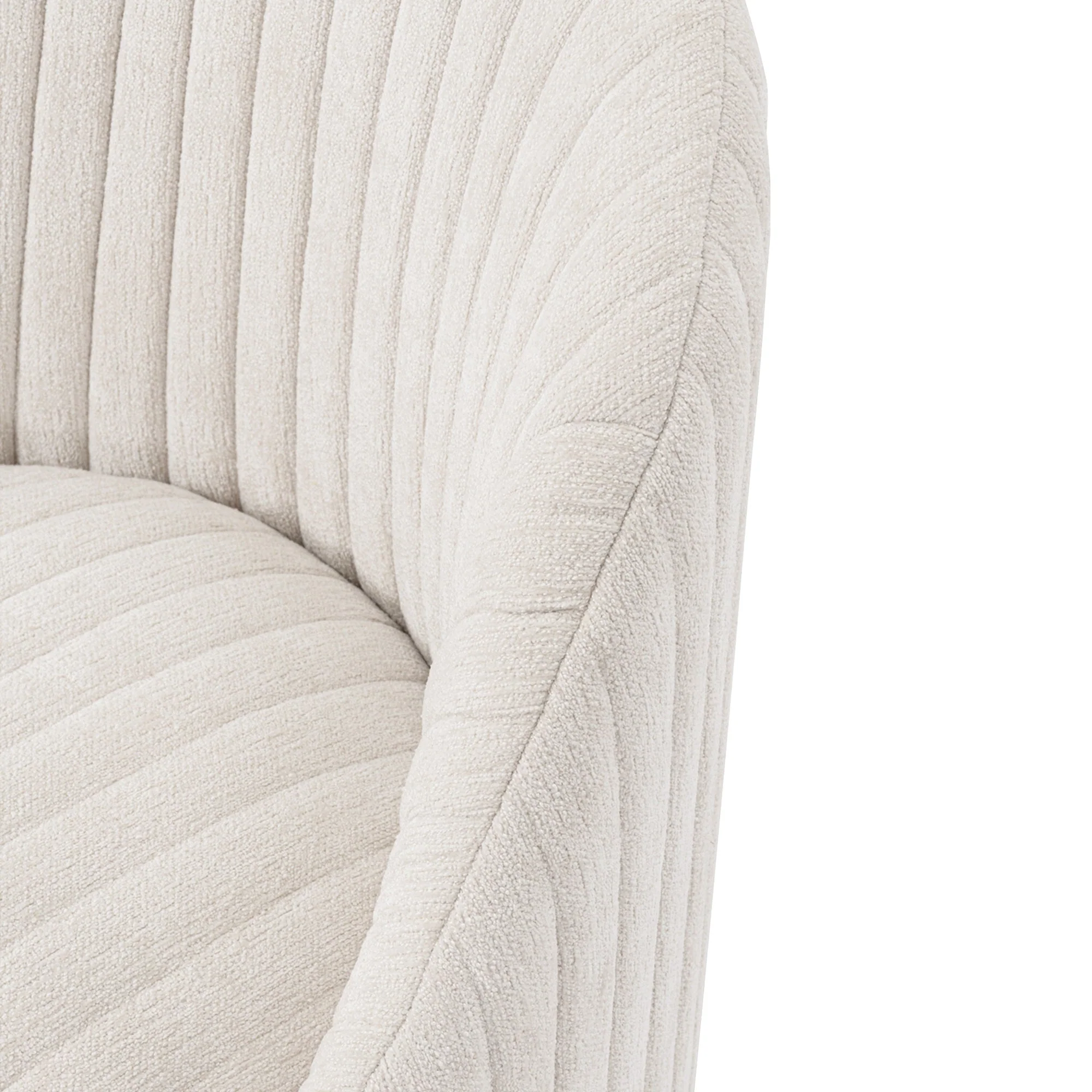 Leela Swivel Accent Chair in Cream (set of 2) - Image 4
