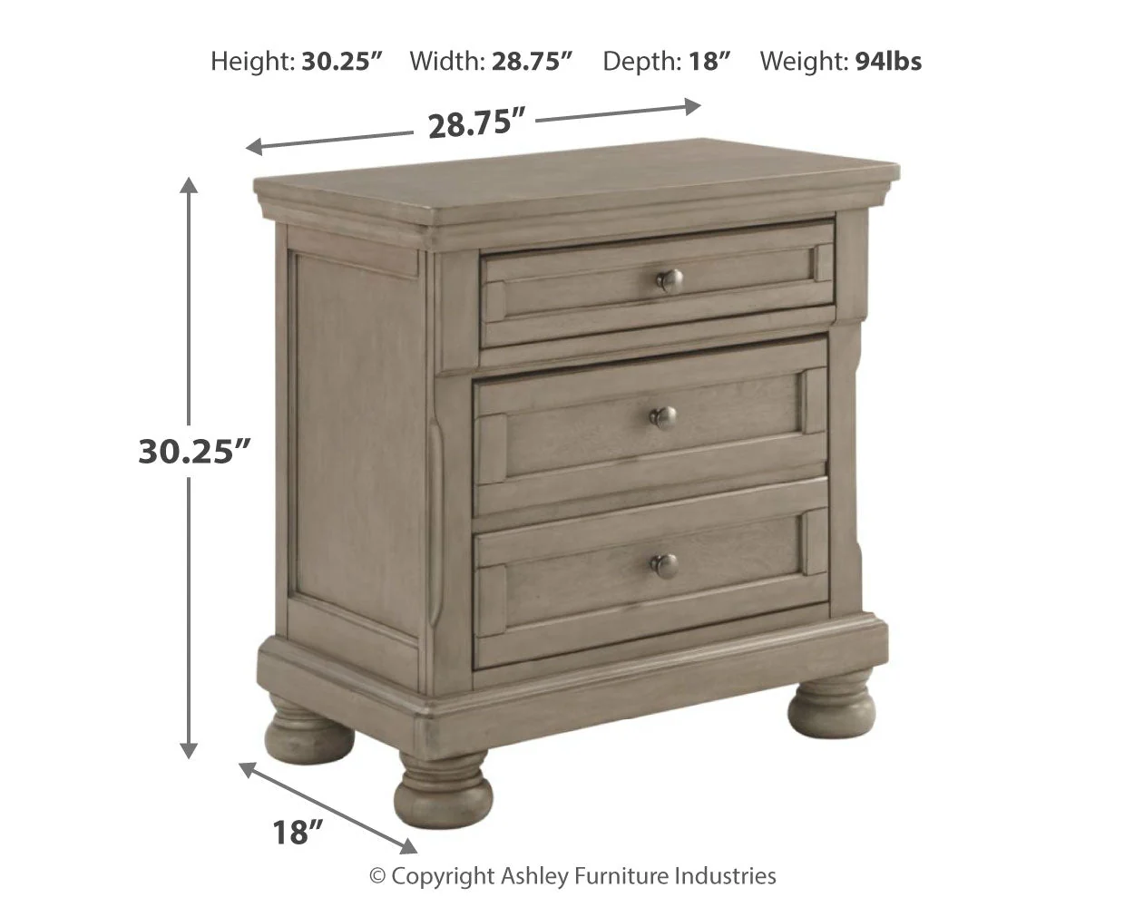 Lettner Light Gray Panel Bedroom Set - Image 14