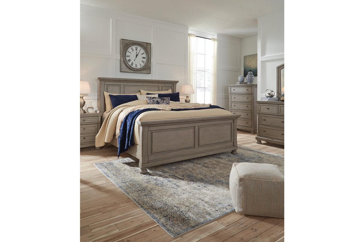 Lettner Light Gray Queen Panel Bed - Image 3