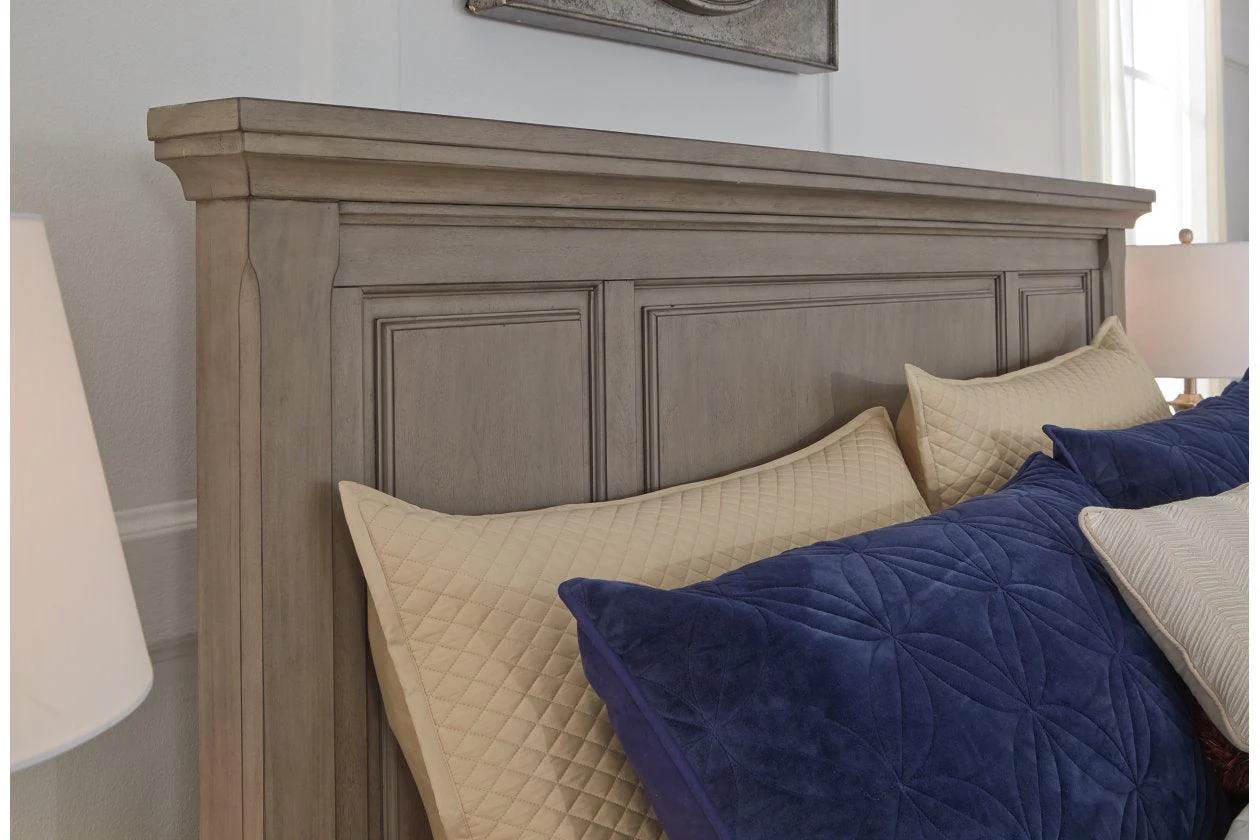 Lettner Light Gray Queen Panel Bed - Image 4
