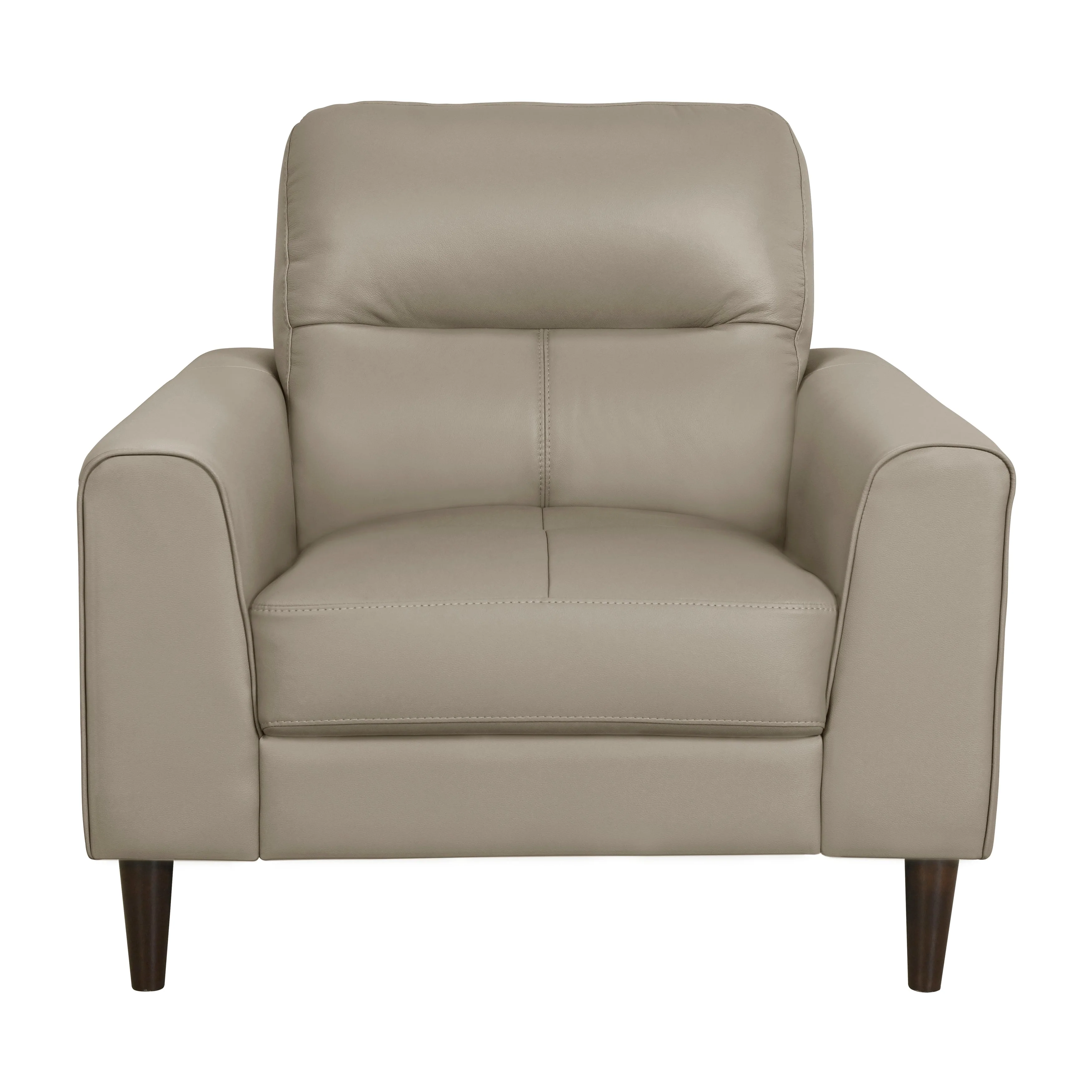 Lewes Latte Leather Living Room Set - Image 9