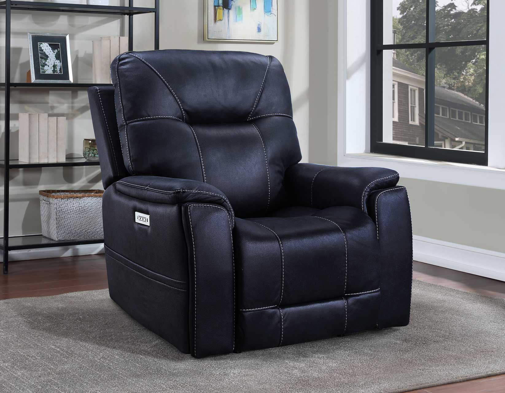 Lexington Ocean Blue Triple-Power Media Recliner
