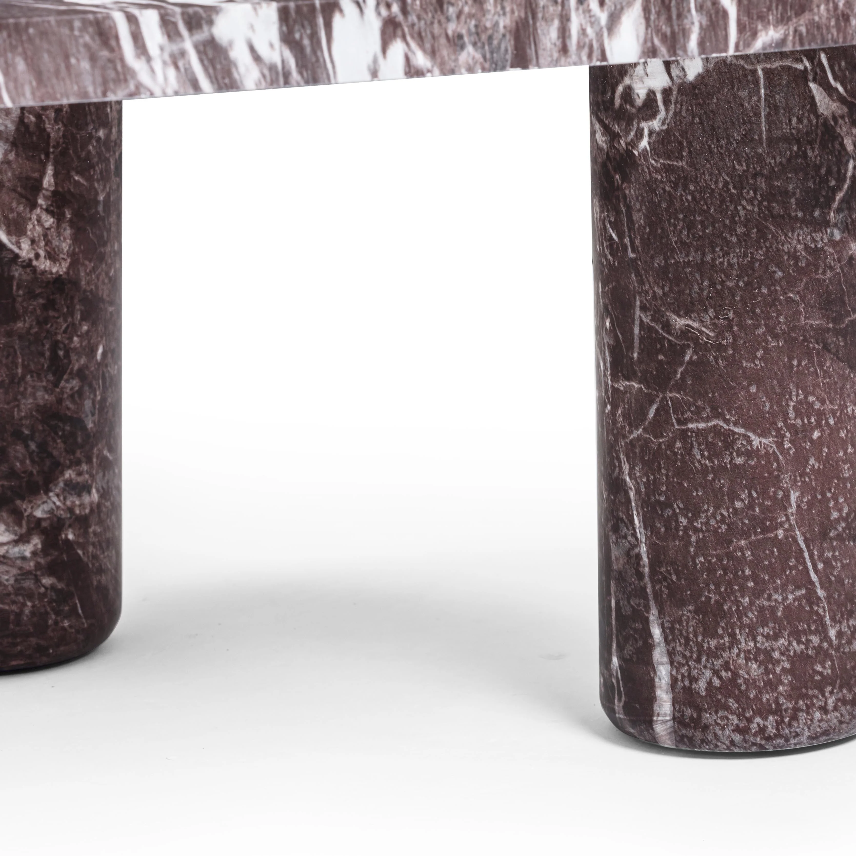 Libby Faux Red Levanto Marble Indoor/Outdoor Coffee Table (36"-48") - Image 6