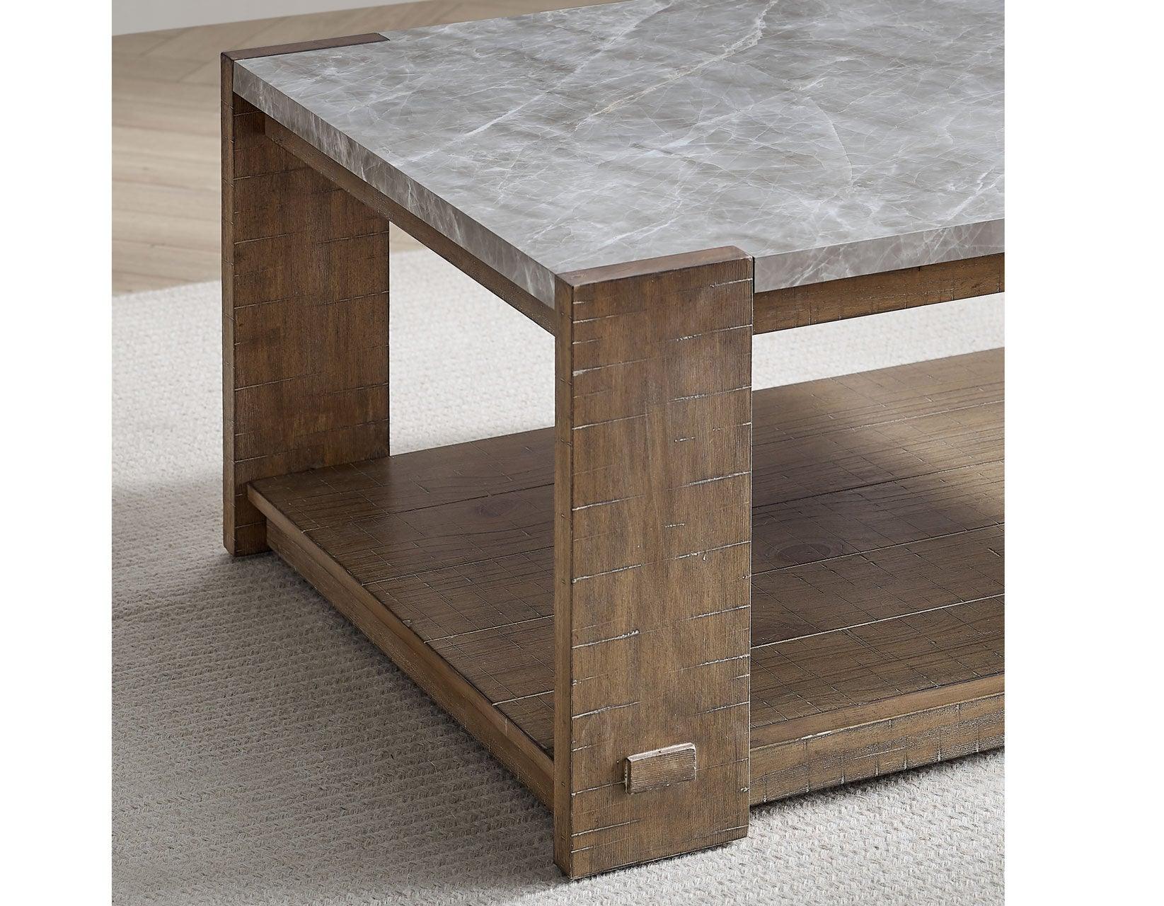 Libby Sintered Stone Coffee Table w/Casters - Image 6