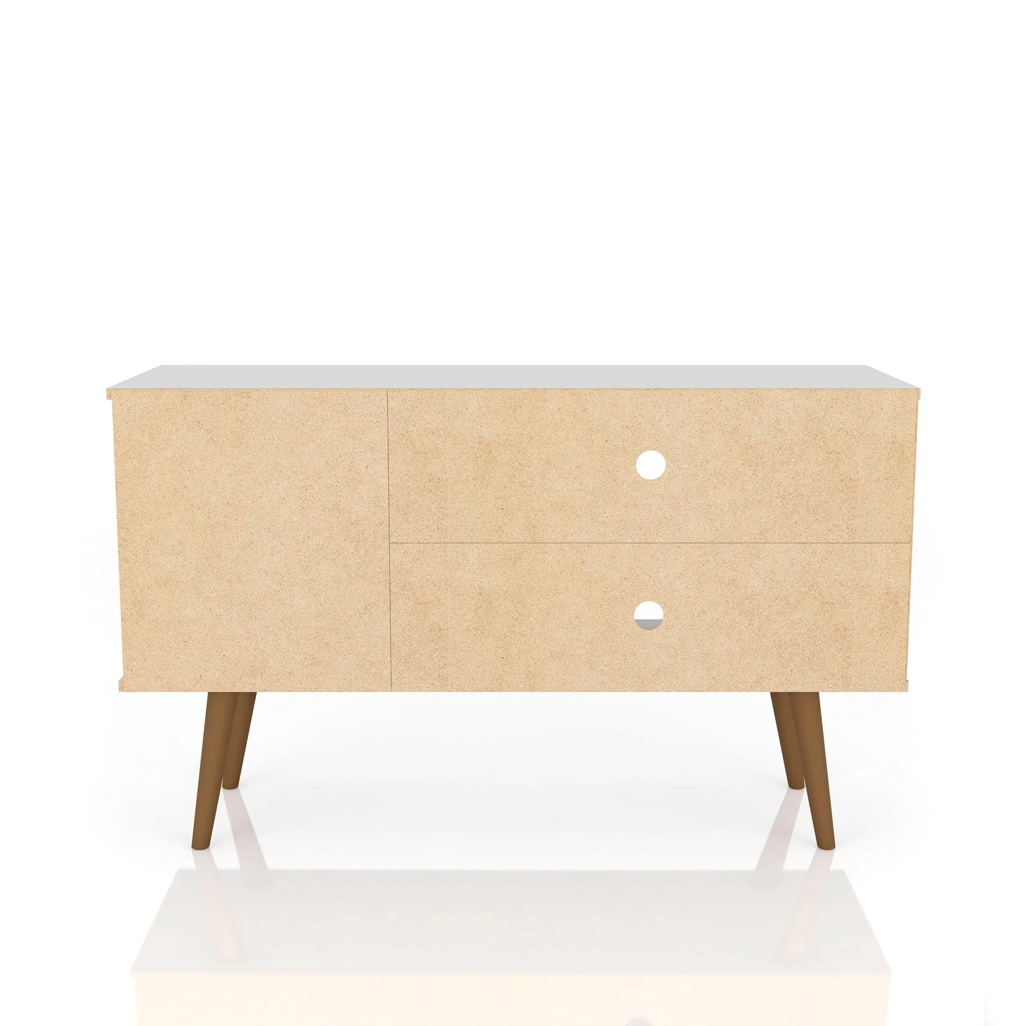 Liberty 42.52 TV Stand in White and Aqua Blue - Image 8