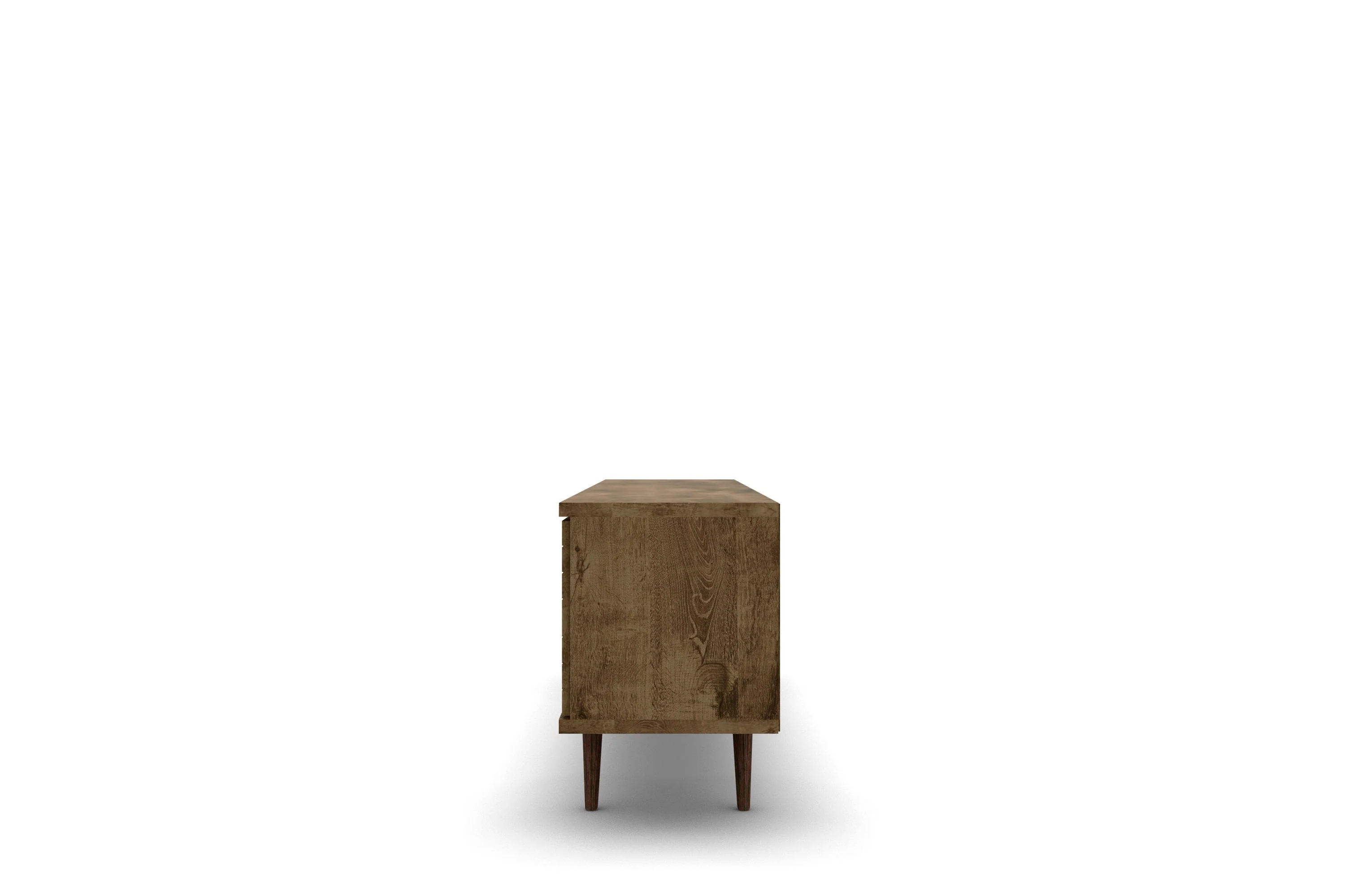 Liberty 62.99" Mid-Century Modern TV Stand in Rustic Brown - Image 5
