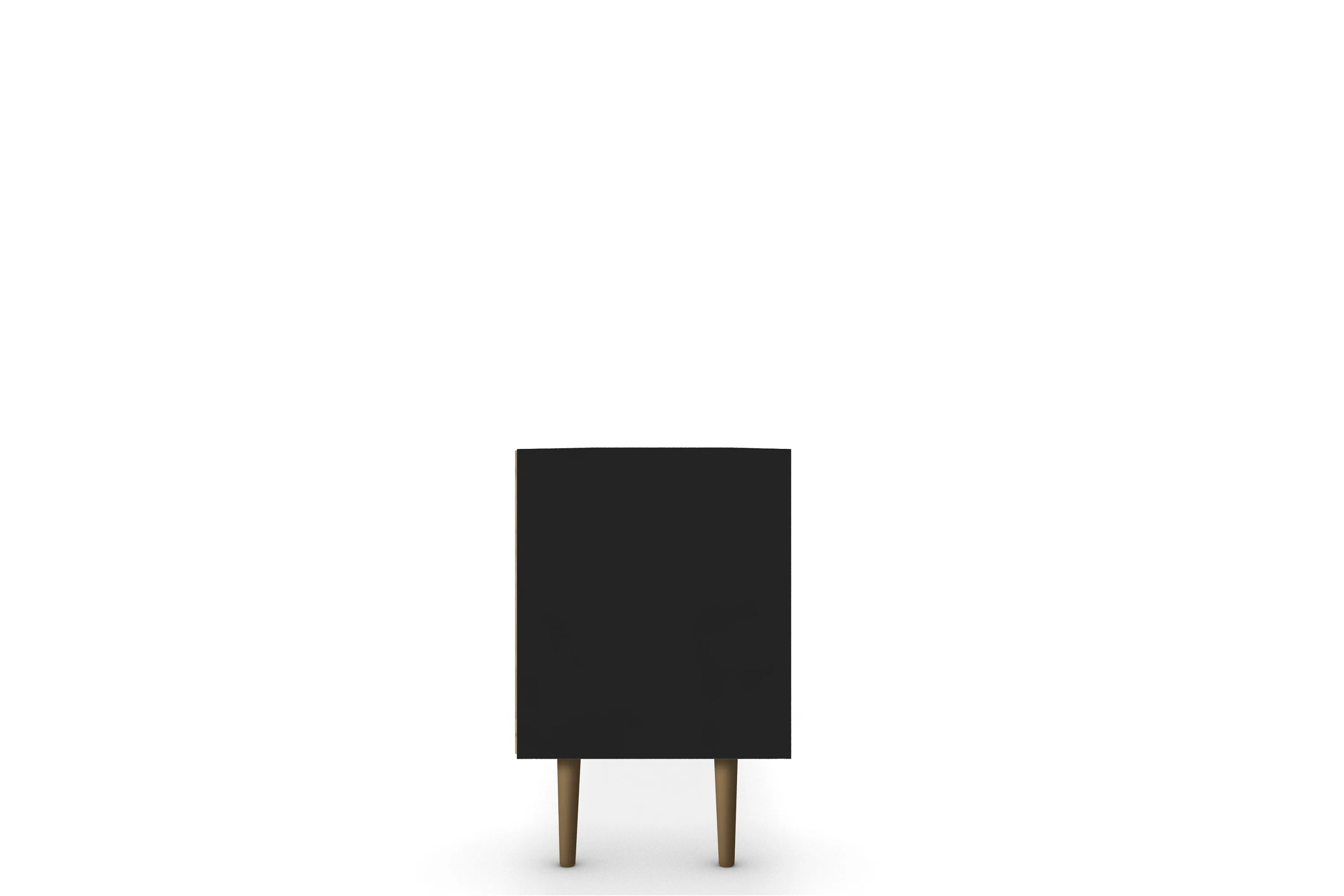 Liberty 70.86" Mid-Century Modern TV Stand in Black - Image 5