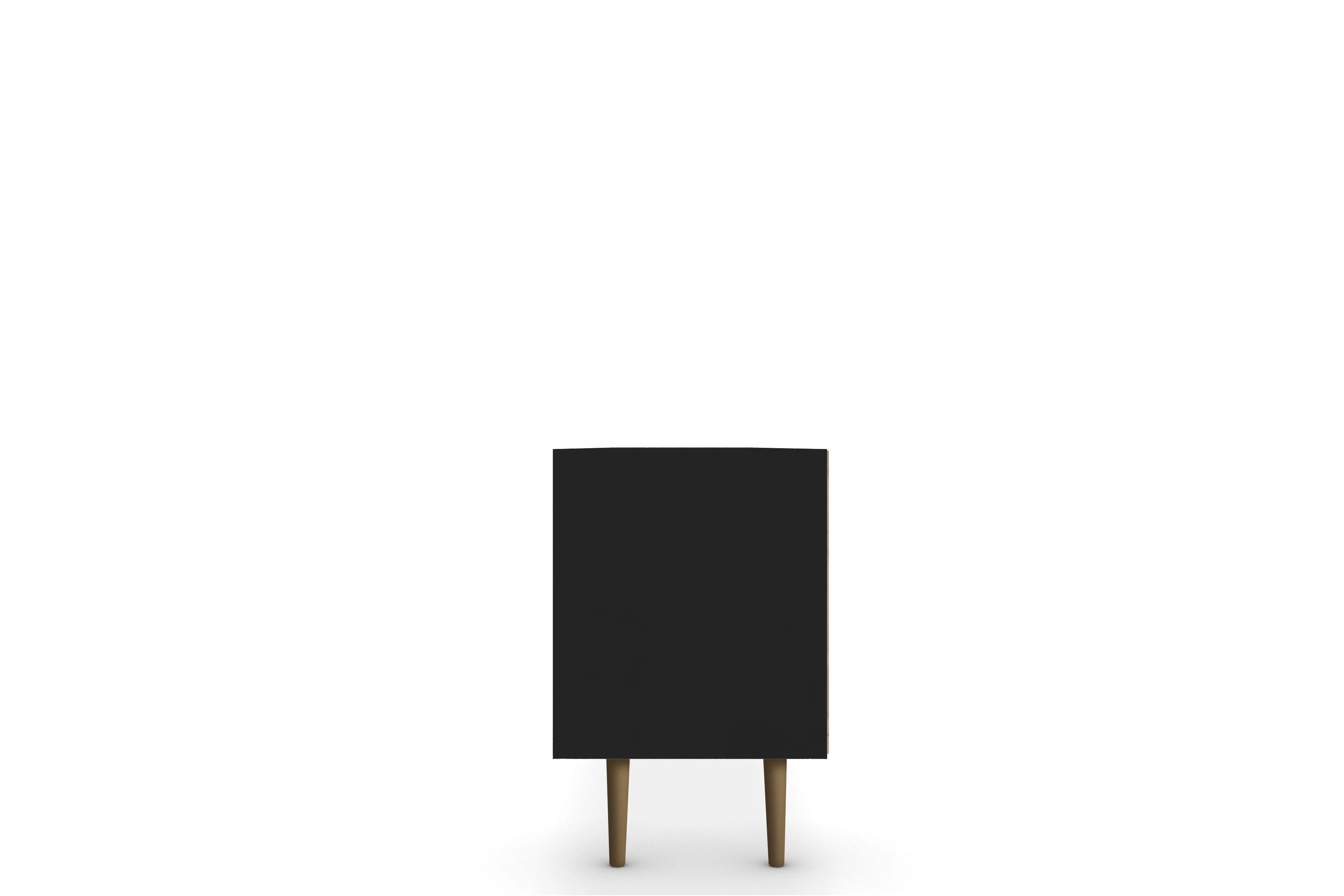 Liberty 70.86" Mid-Century Modern TV Stand in Black - Image 6